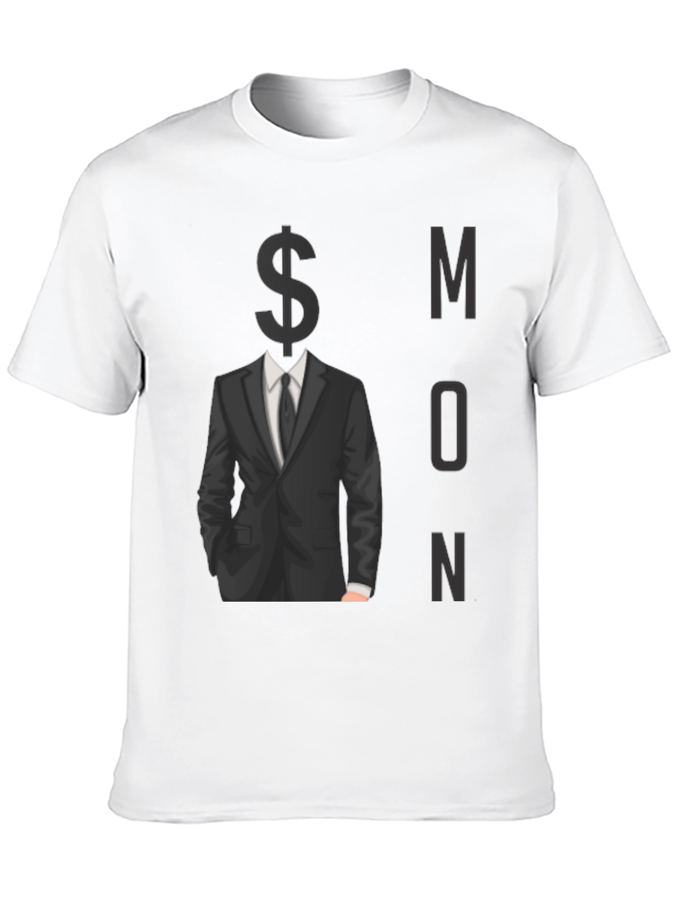 Black Money Minded Men's Black Graphic Tee view 10