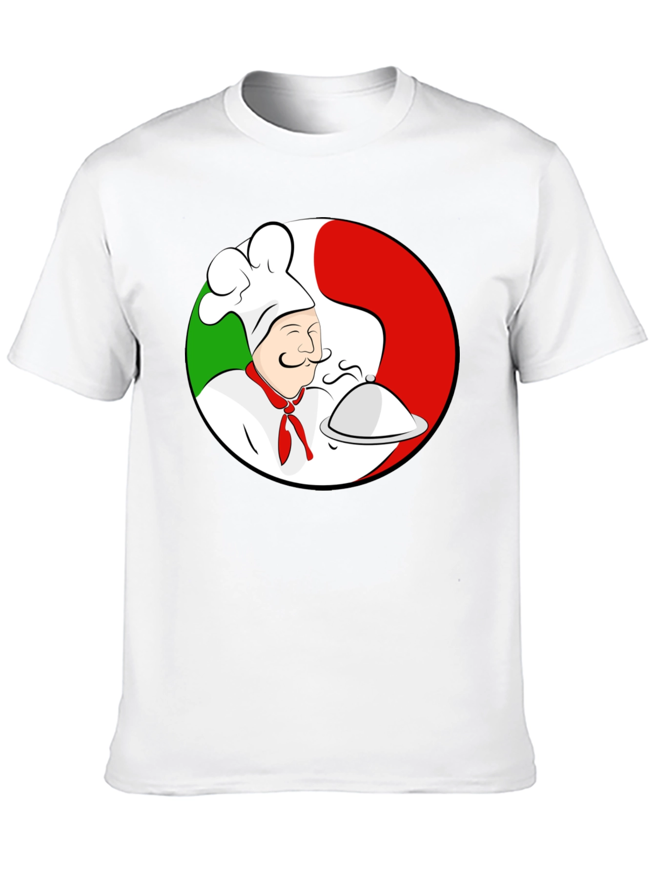 Black Chef Italian Flag T-Shirt view 10