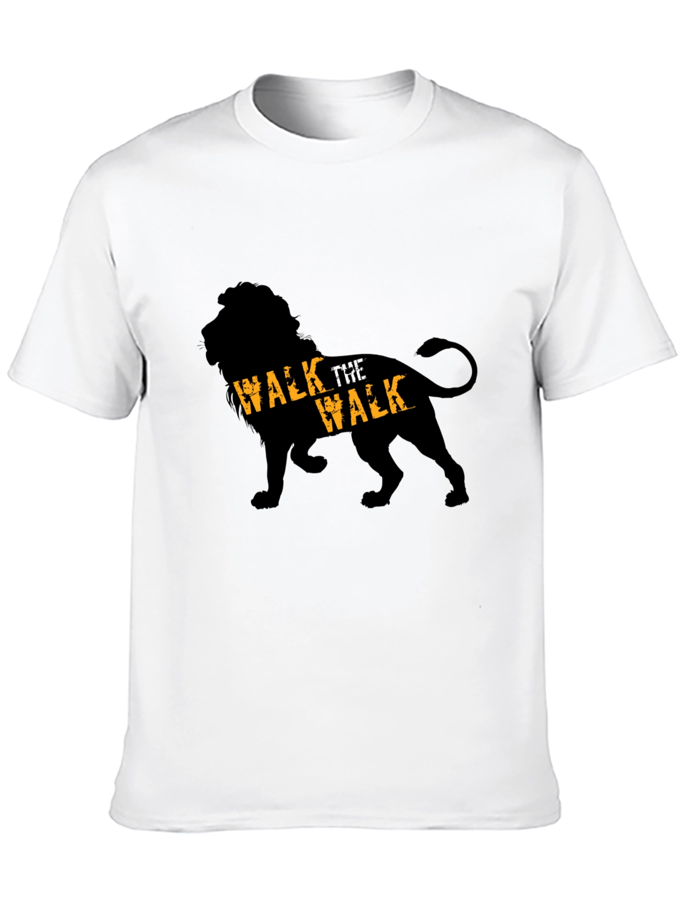 Black Walk The Walk Lion Graphic Tee - Black view 10