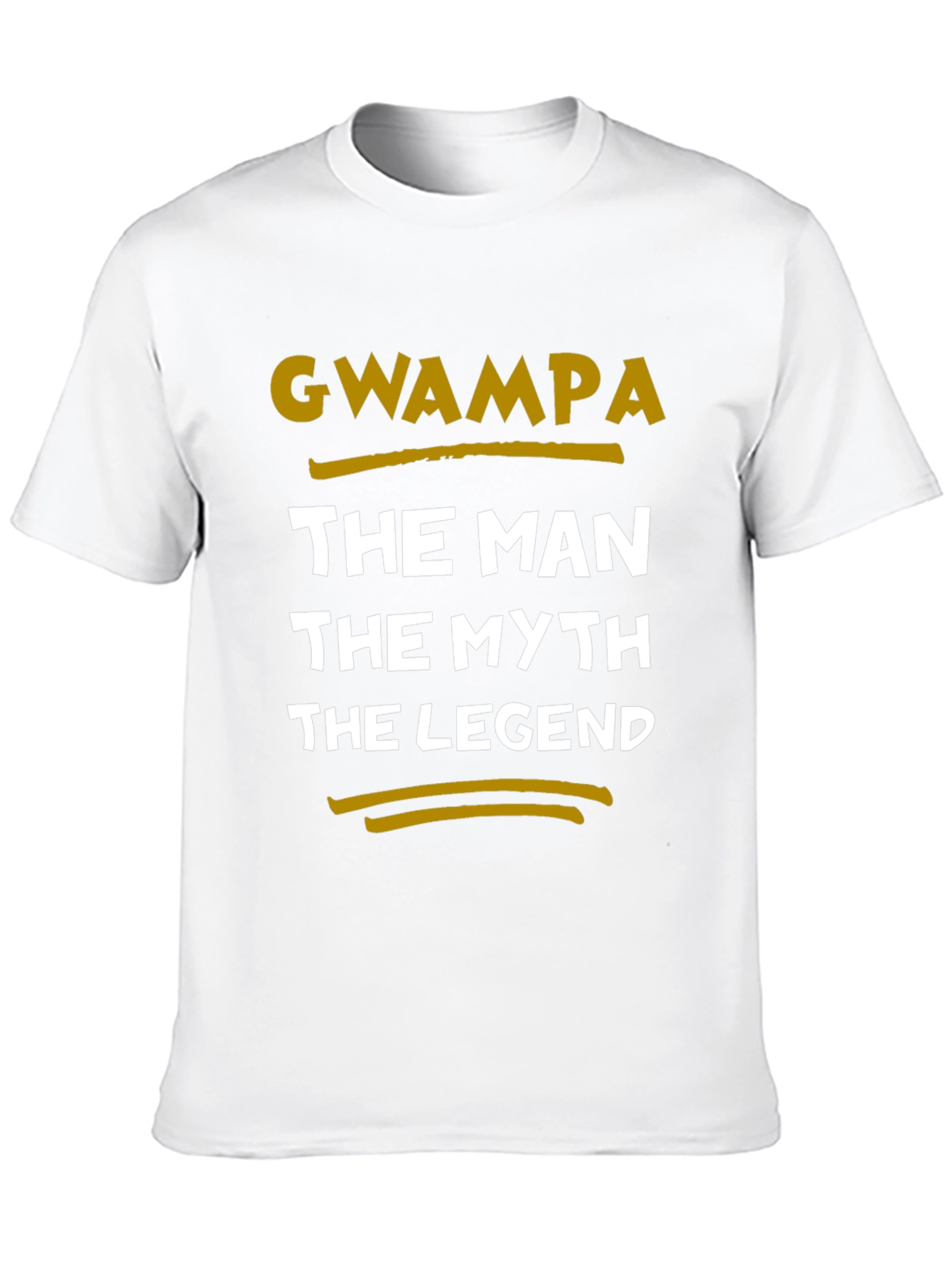 Gwampa The Man The Myth The Legend Black T-Shirt - 10