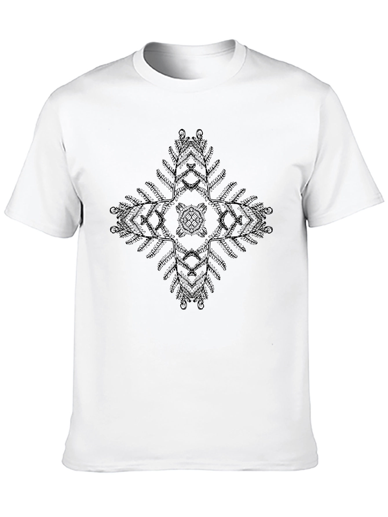 Black Ethnic Cross Graphic Black T-Shirt view 10