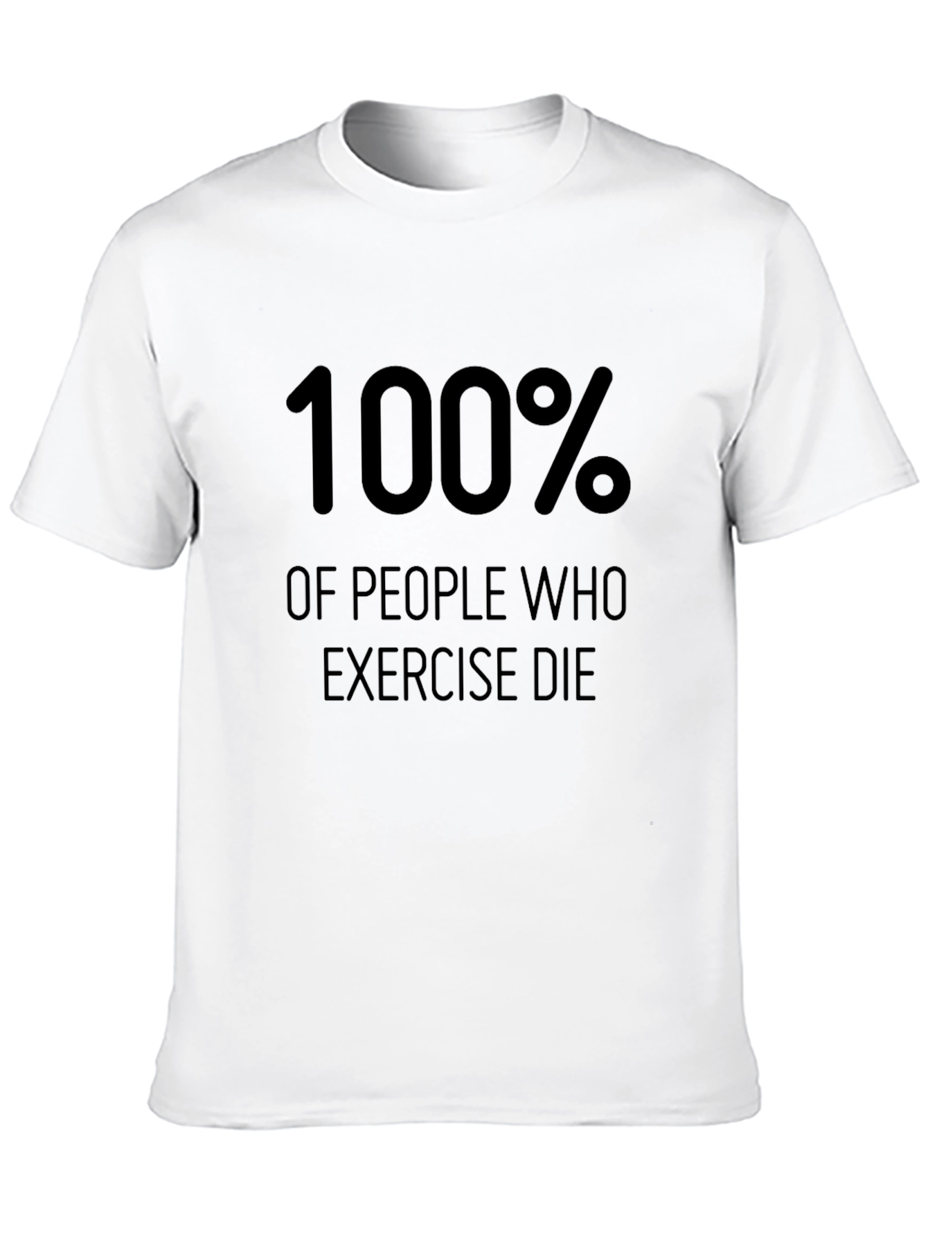 Black Funny Exercise Humor T-Shirt view 10