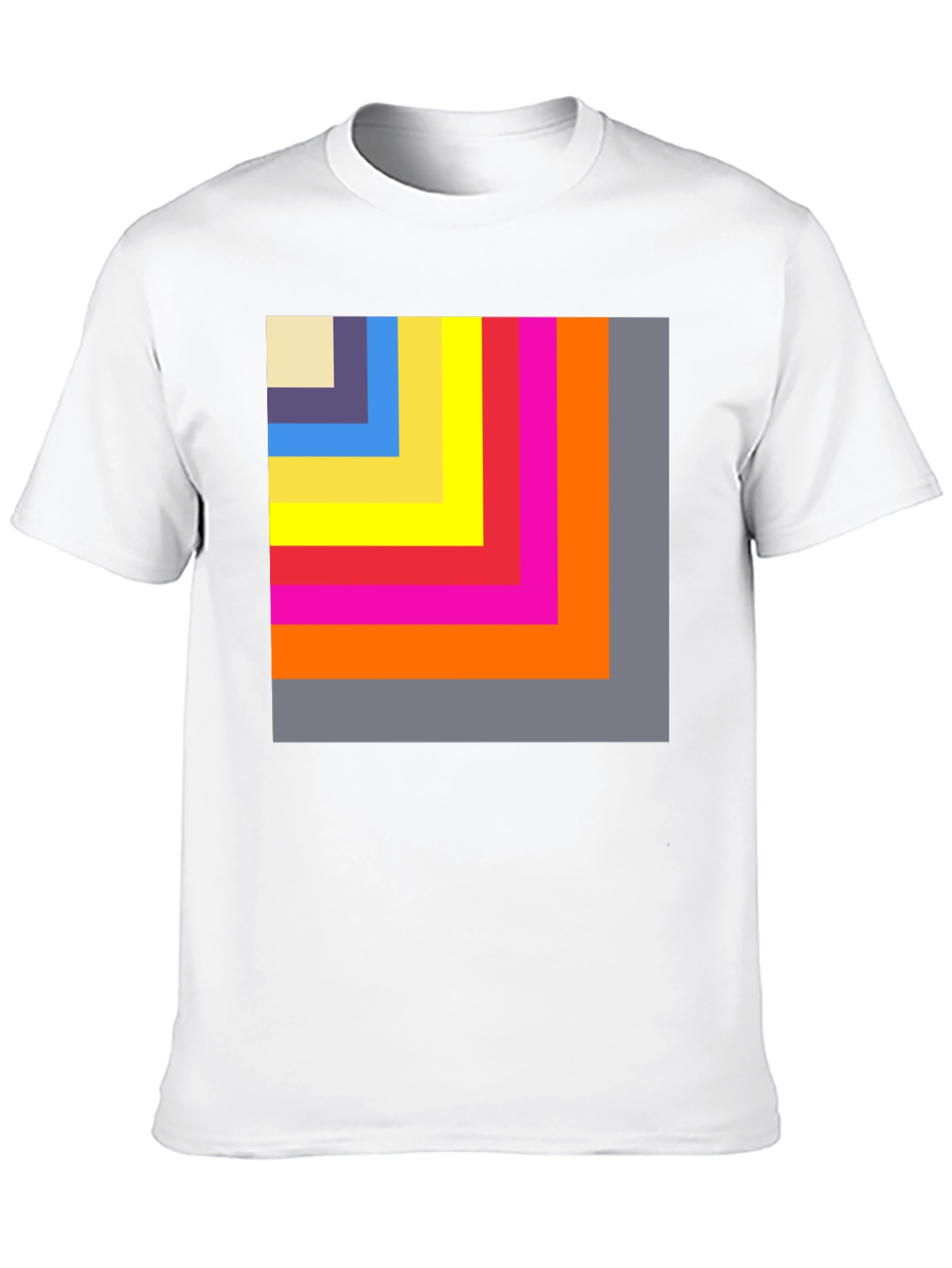 Black Geometric Block T-Shirt view 10