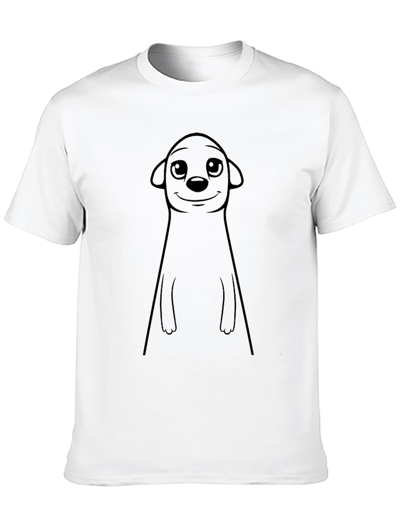 Black Meerkat Graphic Print Black T-Shirt view 10