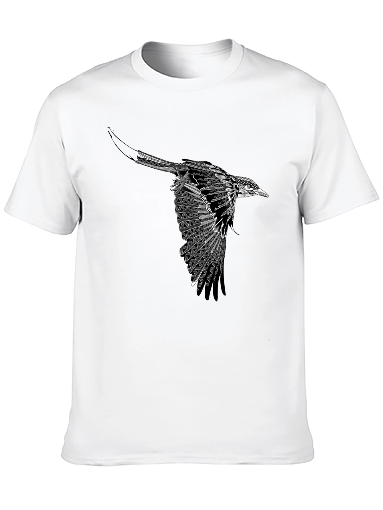 Black Bird Graphic Tee - Stylish Men's T-Shirt - 10