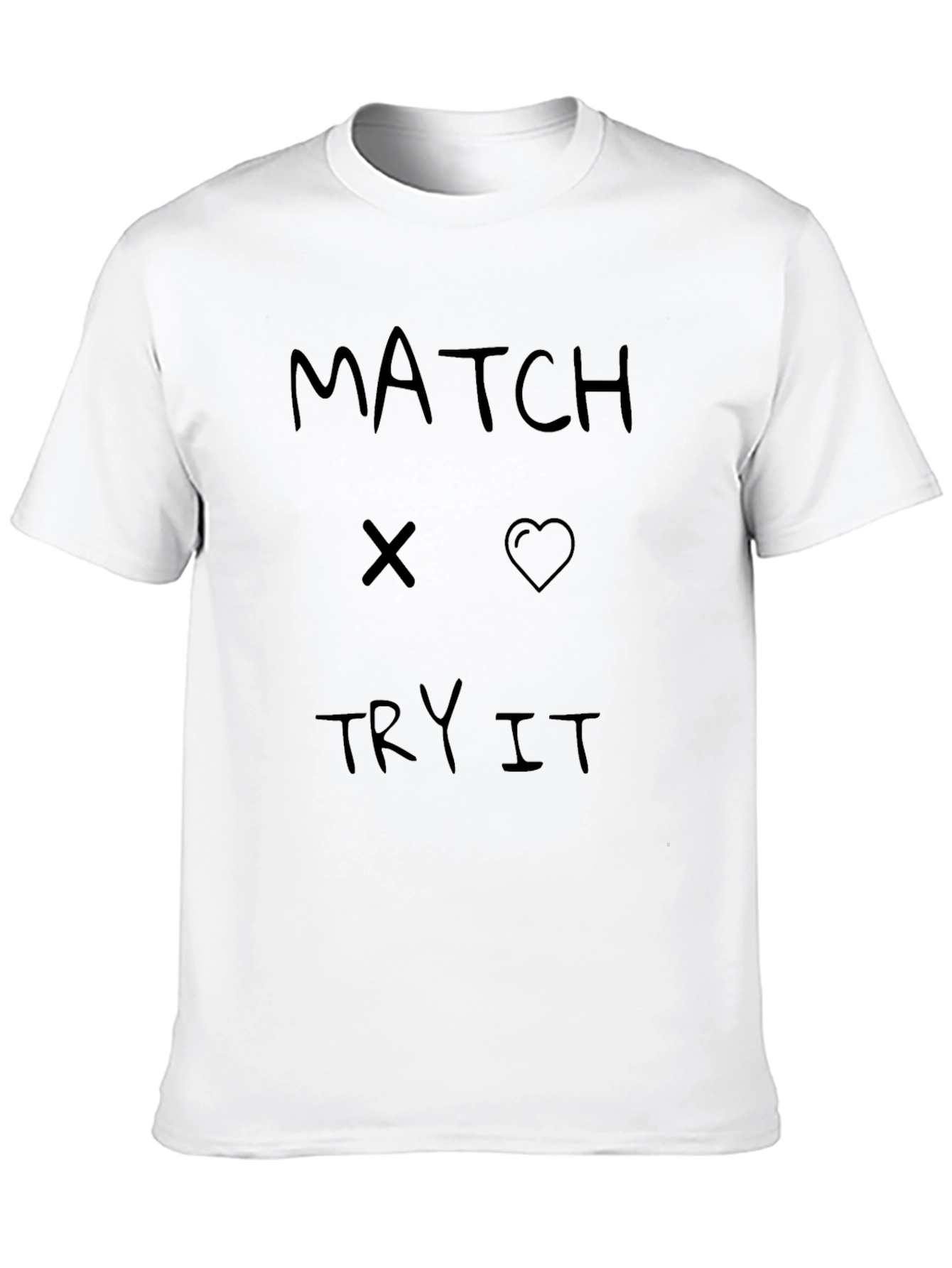 Black Match x Heart Try It Graphic Tee view 10