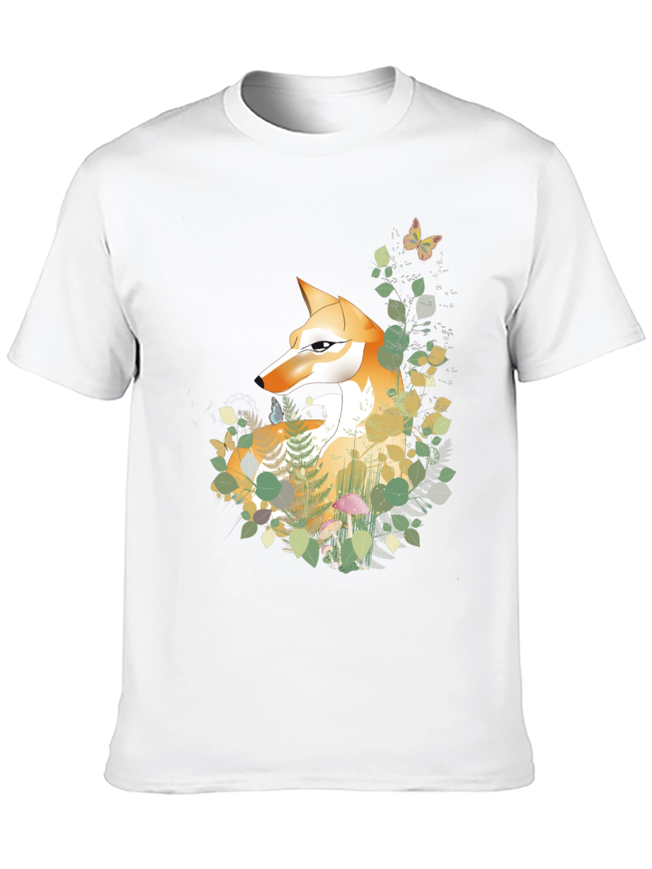 Black Fox & Forest Graphic Tee - Nature Inspired Design view 10