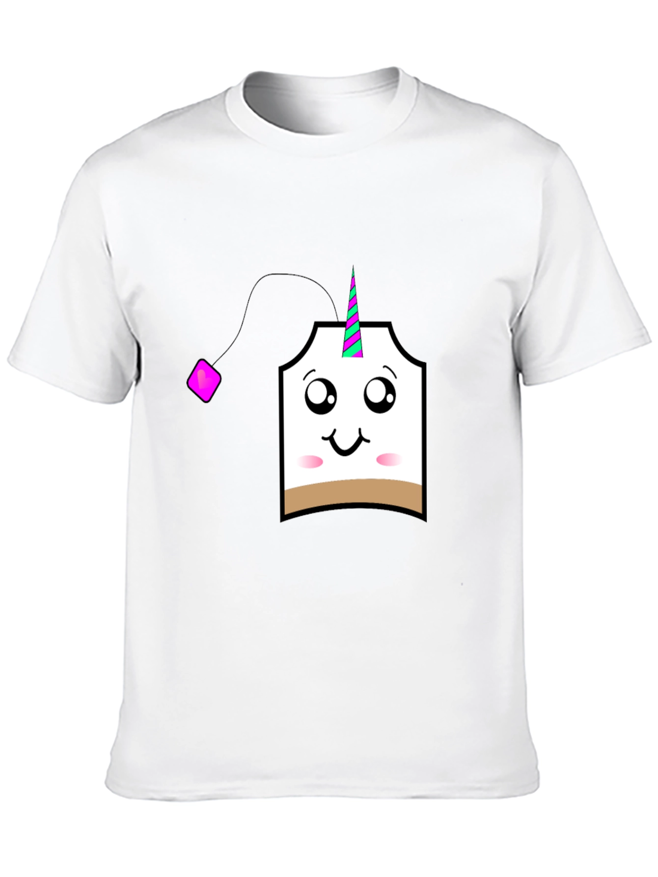 Black Unicorn Tea Bag Graphic T-Shirt view 10