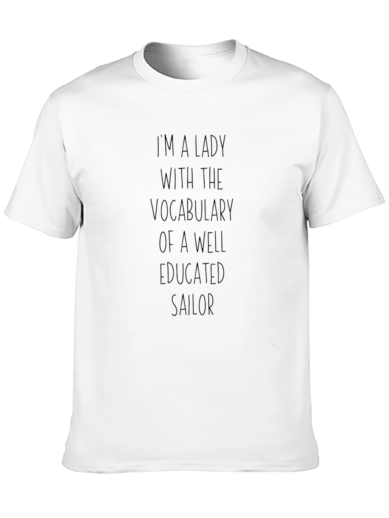 Black Lady with Sailor Vocabulary T-Shirt view 10