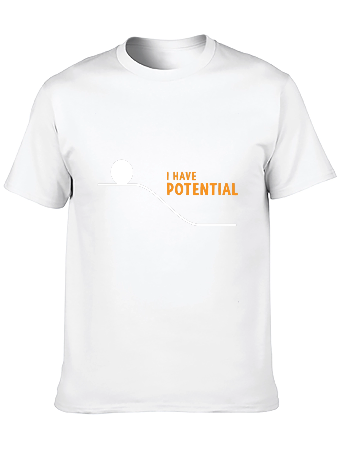 Black Potential Energy Humor T-Shirt - Black view 10