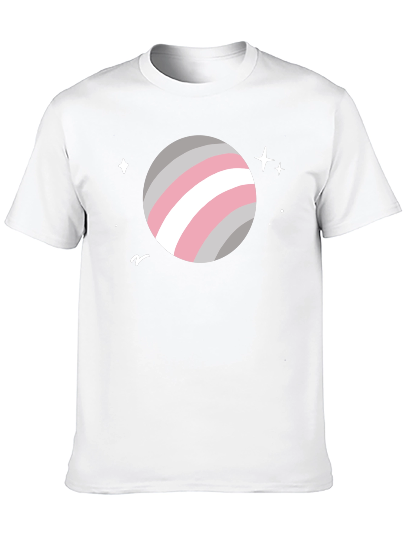 Black Trendy Space Planet Graphic Tee - Black Cotton Blend view 10