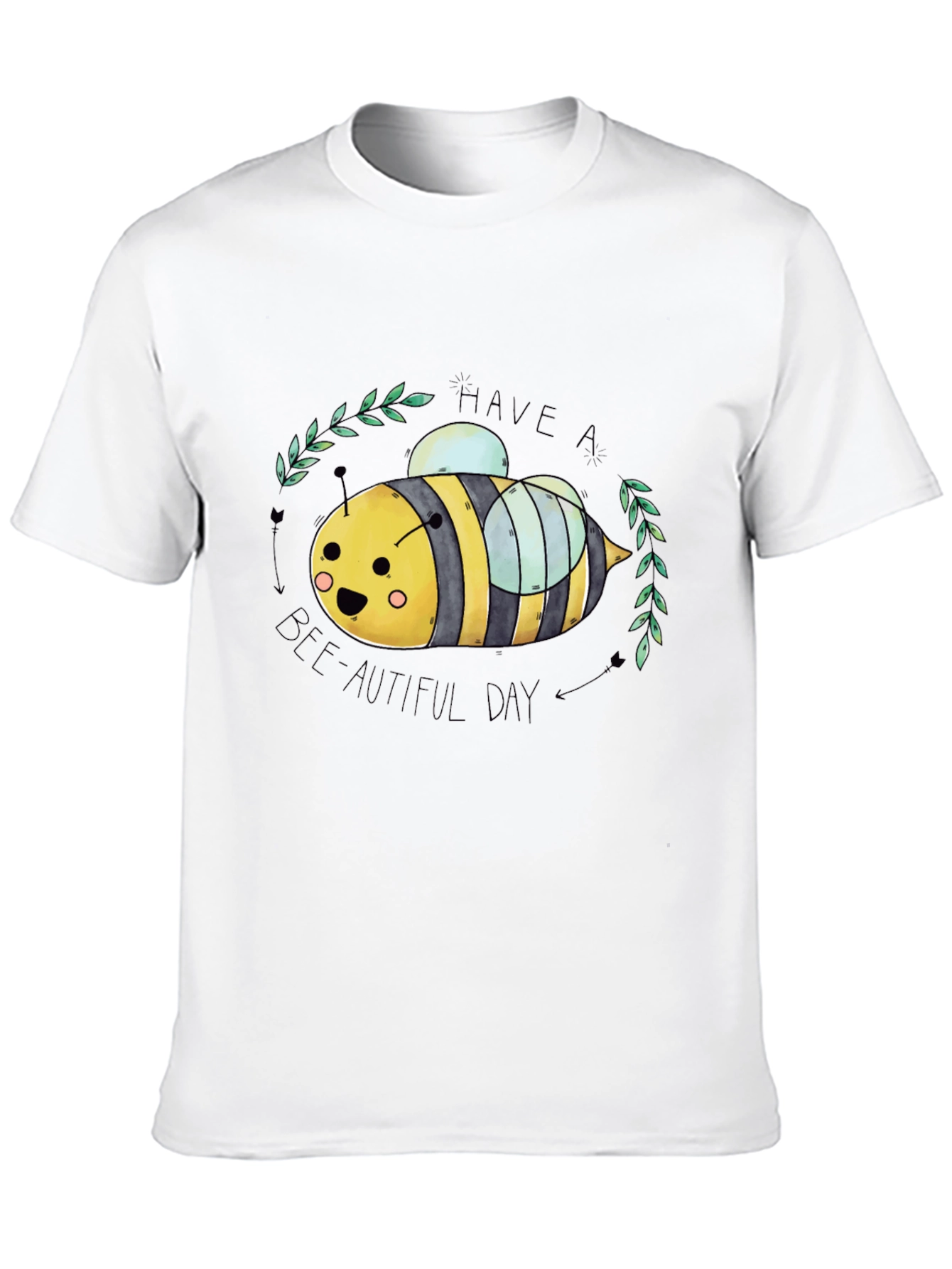 Black Have a Bee-utiful Day Graphic Tee view 10