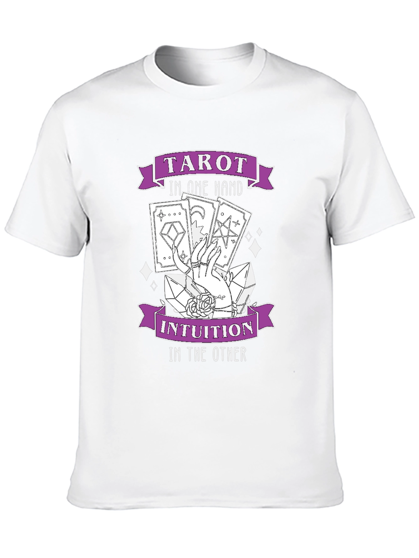 Black Tarot Intuition Graphic T-Shirt - Stylish and Unique view 10