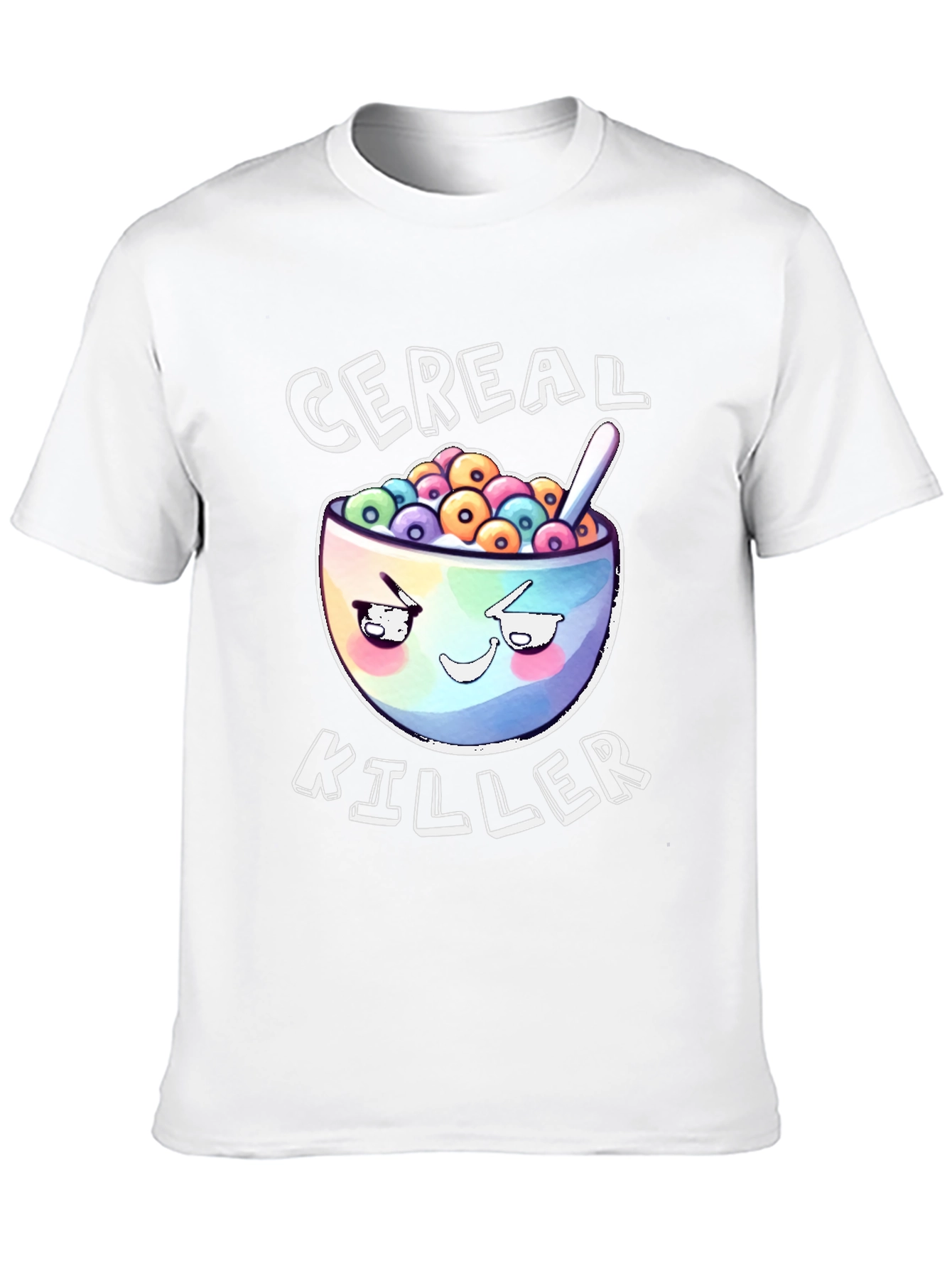 Black Cereal Killer Graphic T-Shirt - Black Cotton Tee view 10