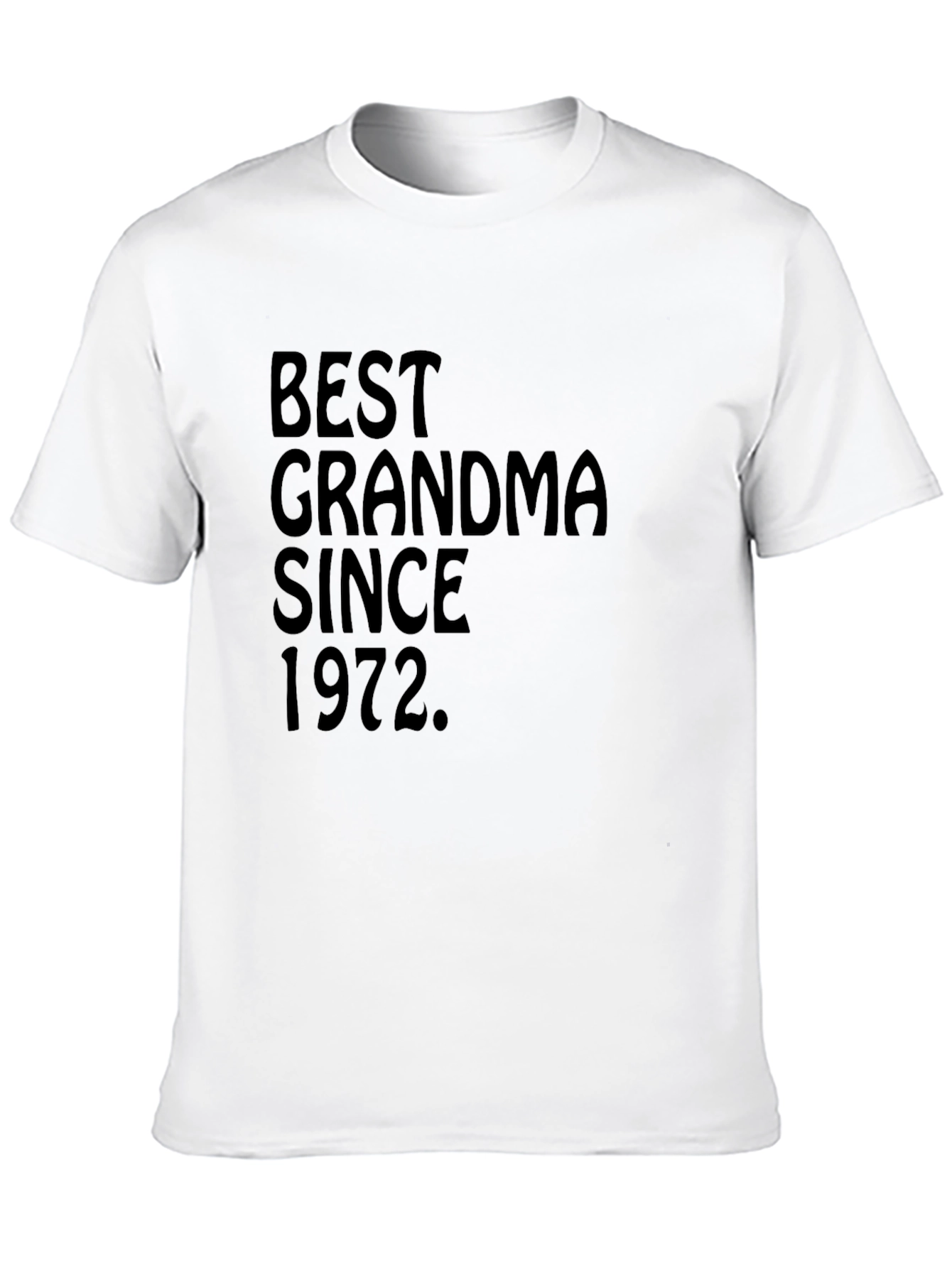 Black Best Grandma Since 1972 Black T-Shirt view 10