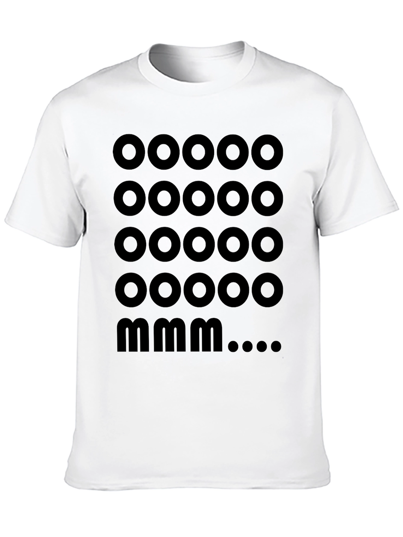 Black Minimalist OOOO MMM T-Shirt - Black view 10