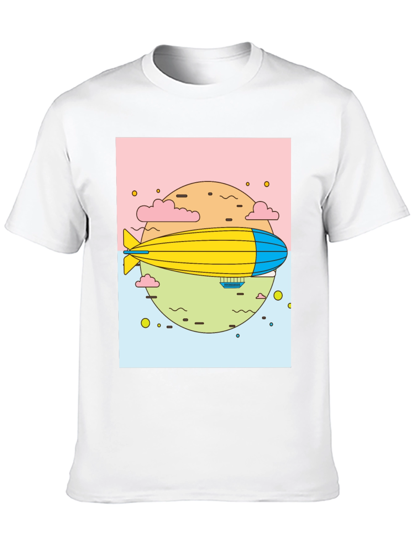 Black Airship Graphic Black T-Shirt view 10