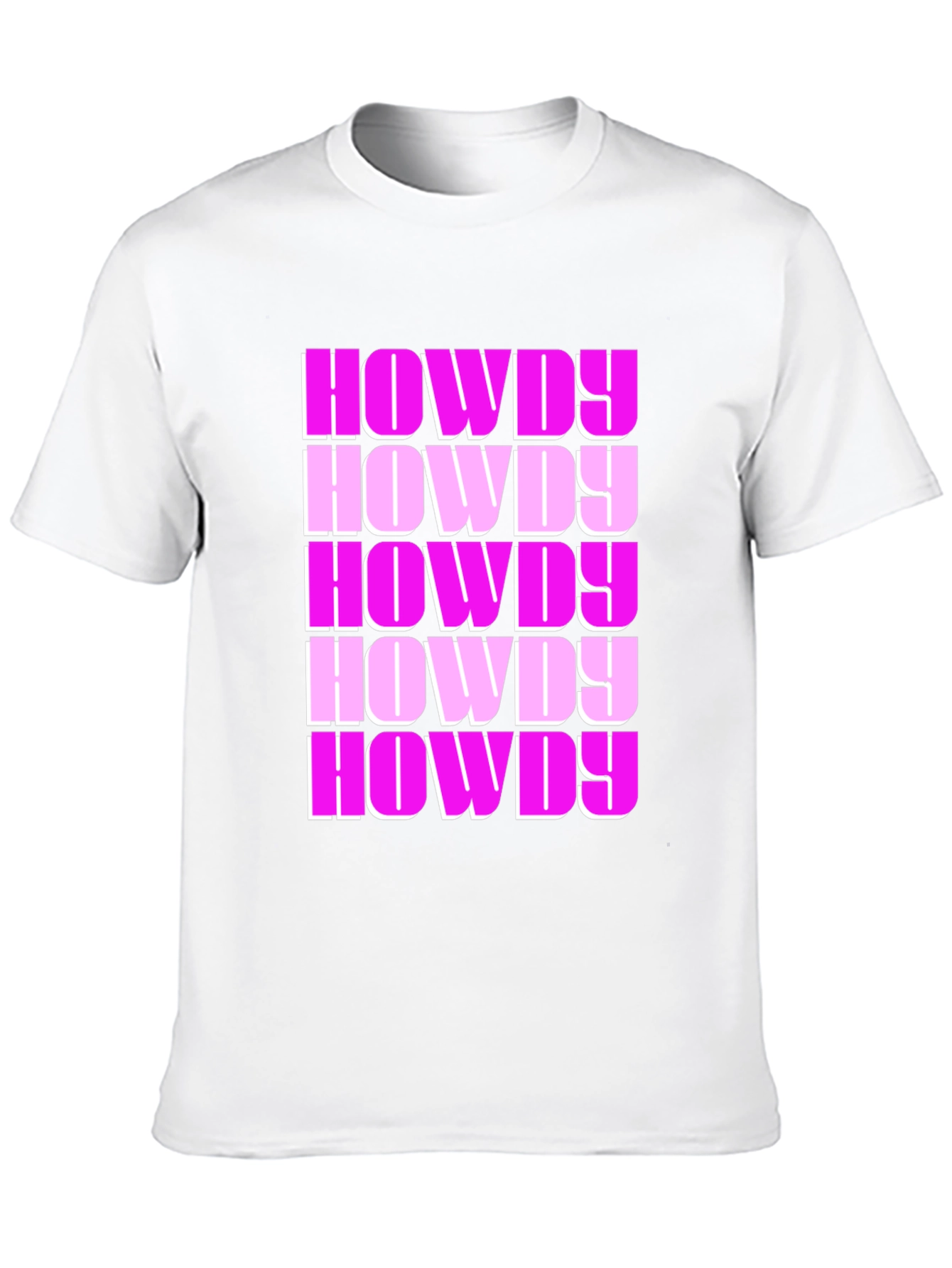 Black Howdy Print Black Cotton Blend Graphic Tee view 10