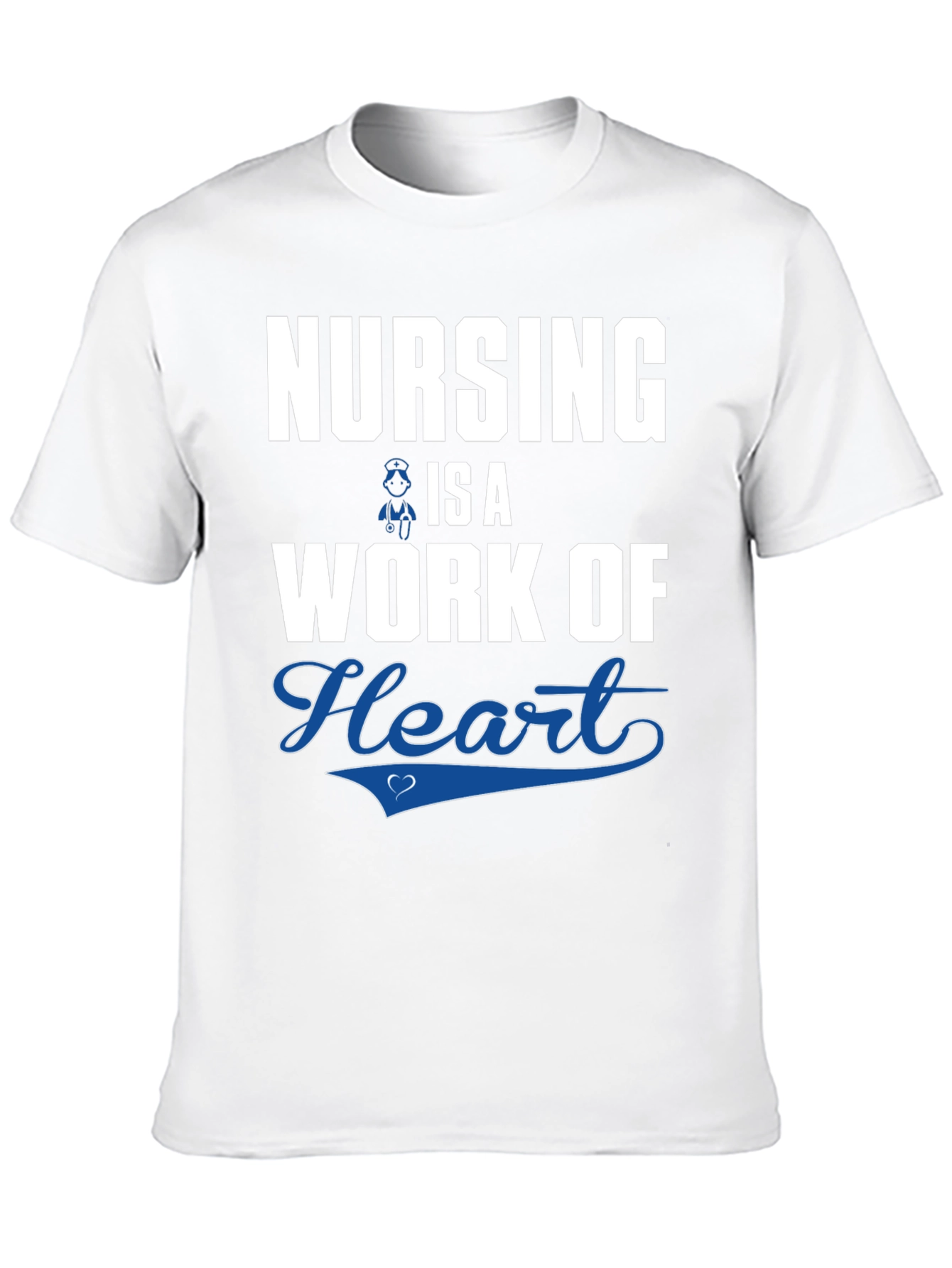 Black Nursing is a Work of Heart T-Shirt view 10