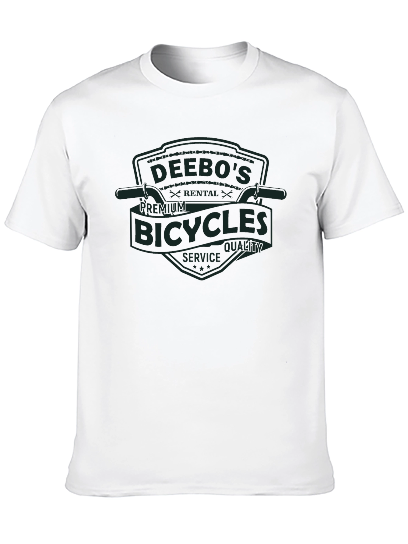 Black Deebo's Bicycles Graphic T-Shirt - Premium Quality view 10