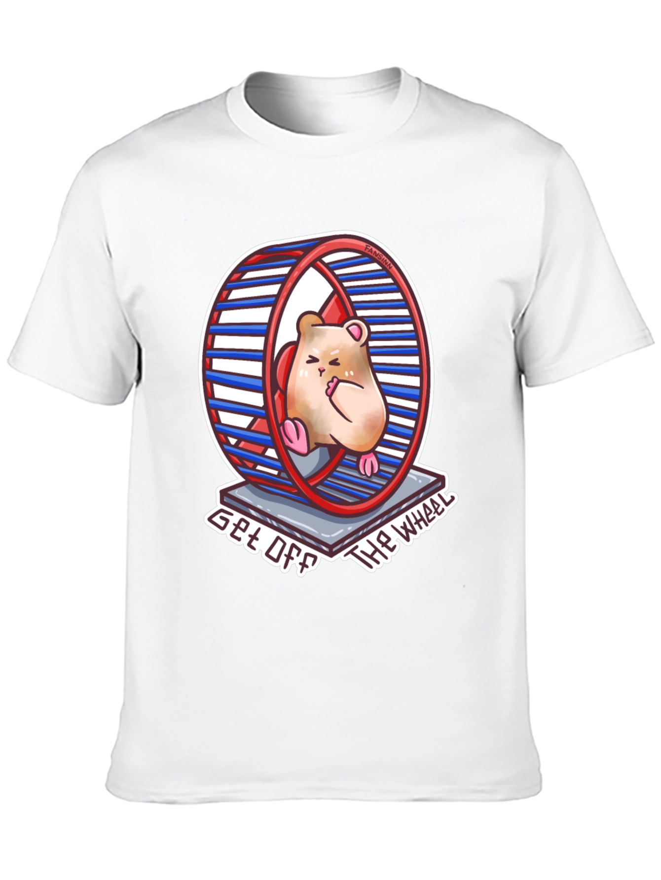 Black Hamster Wheel T-Shirt - Get Off The Wheel view 10