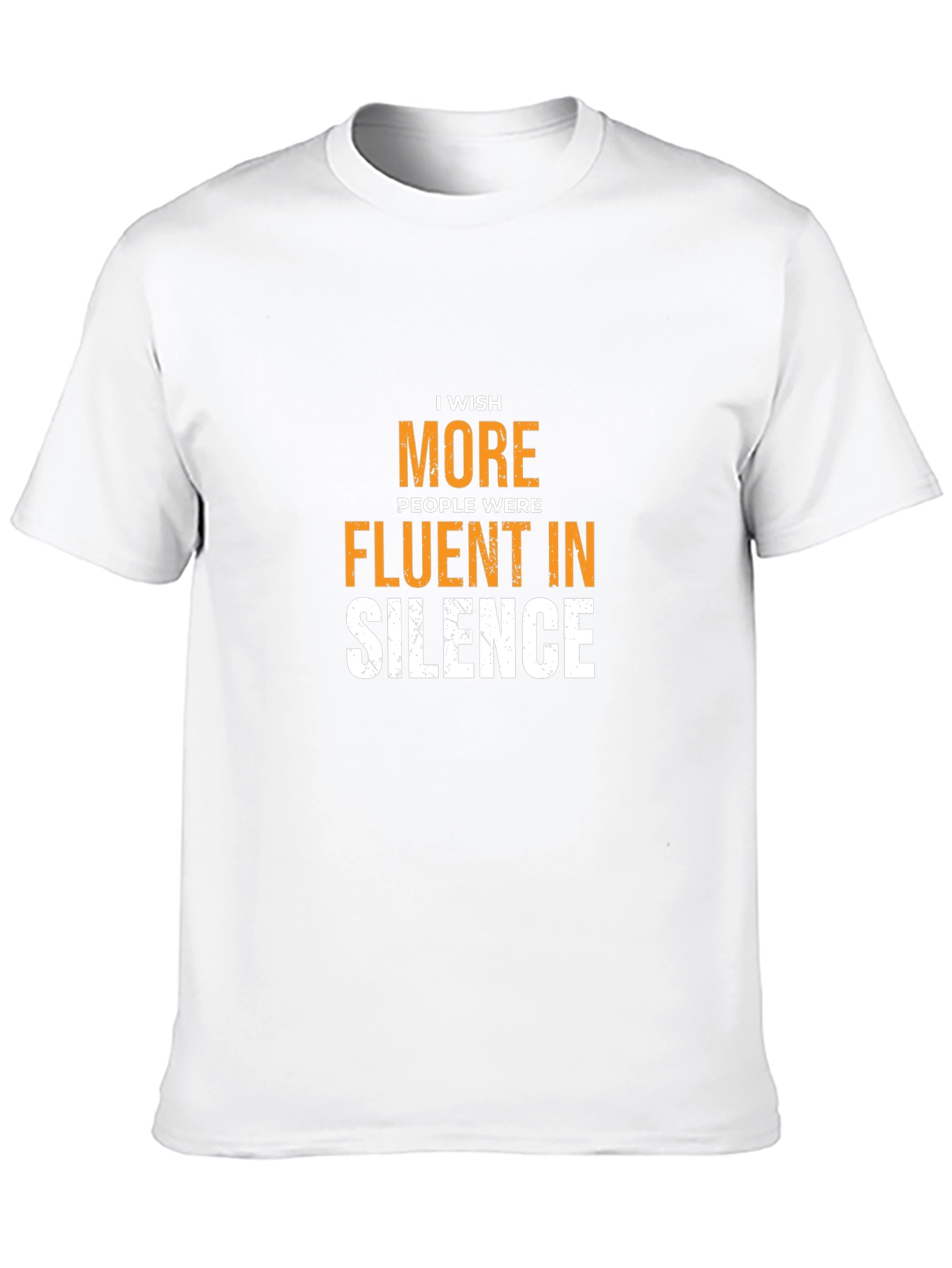 Black Fluent in Silence Graphic Tee - Trendy Slogan Shirt view 10