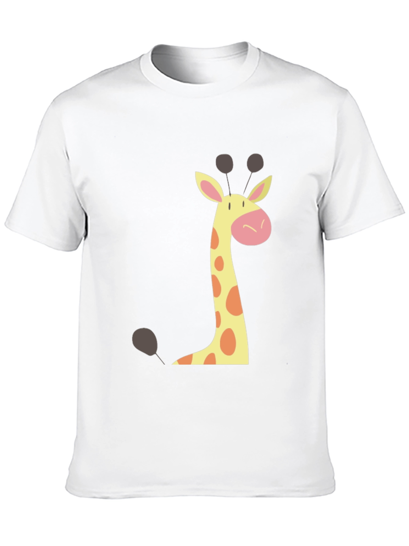 Black Giraffe Graphic Tee - Black Crew Neck T-Shirt view 10