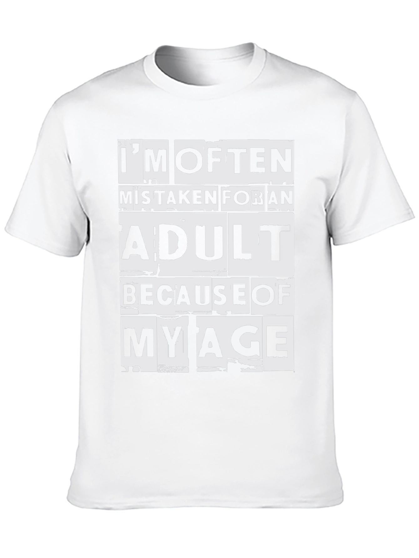 Black I'm Often Mistaken Adult T-Shirt view 10