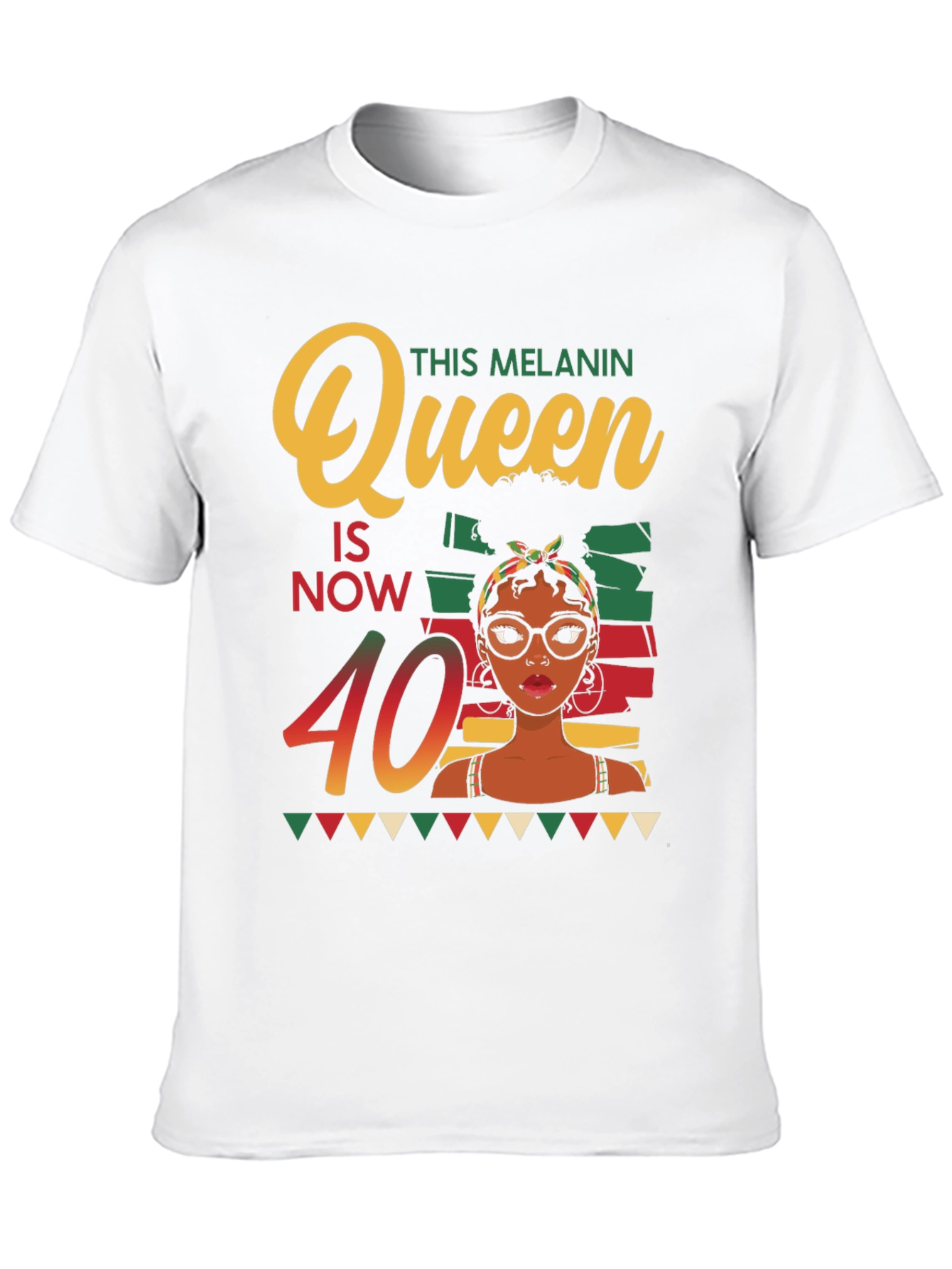 Melanin Queen 40th Birthday T-Shirt - 10
