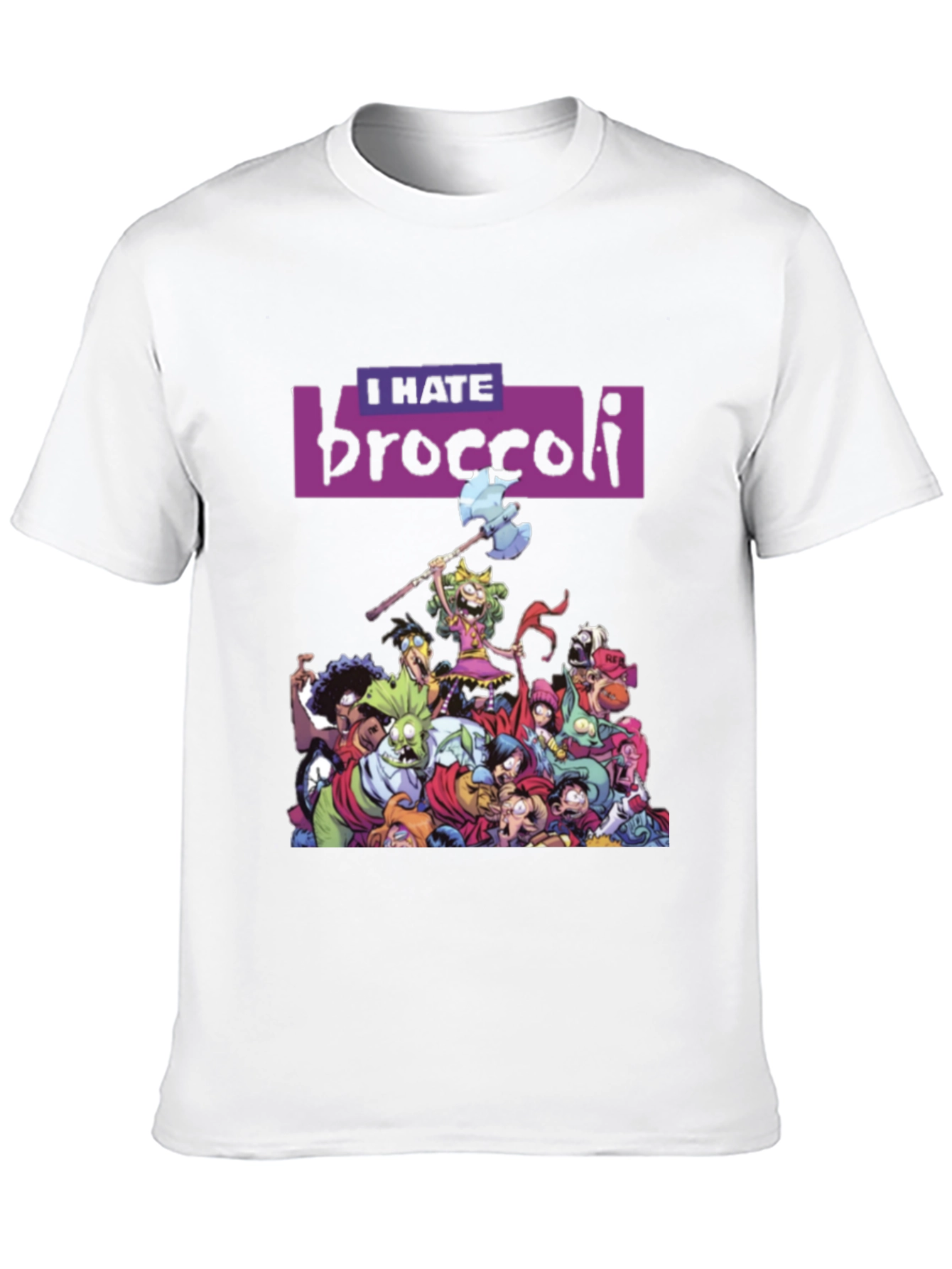 I Hate Broccoli T-Shirt - Quirky Graphic Tee - 10
