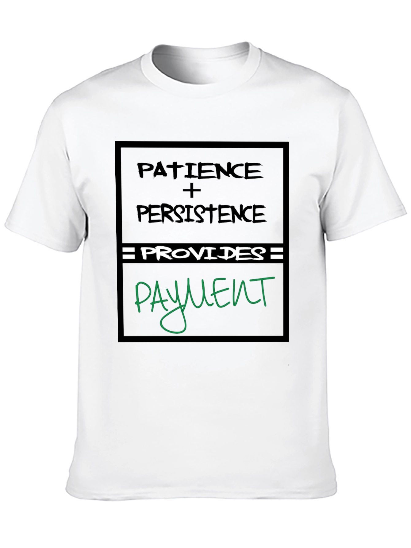 Black Patience & Persistence Graphic Tee view 10