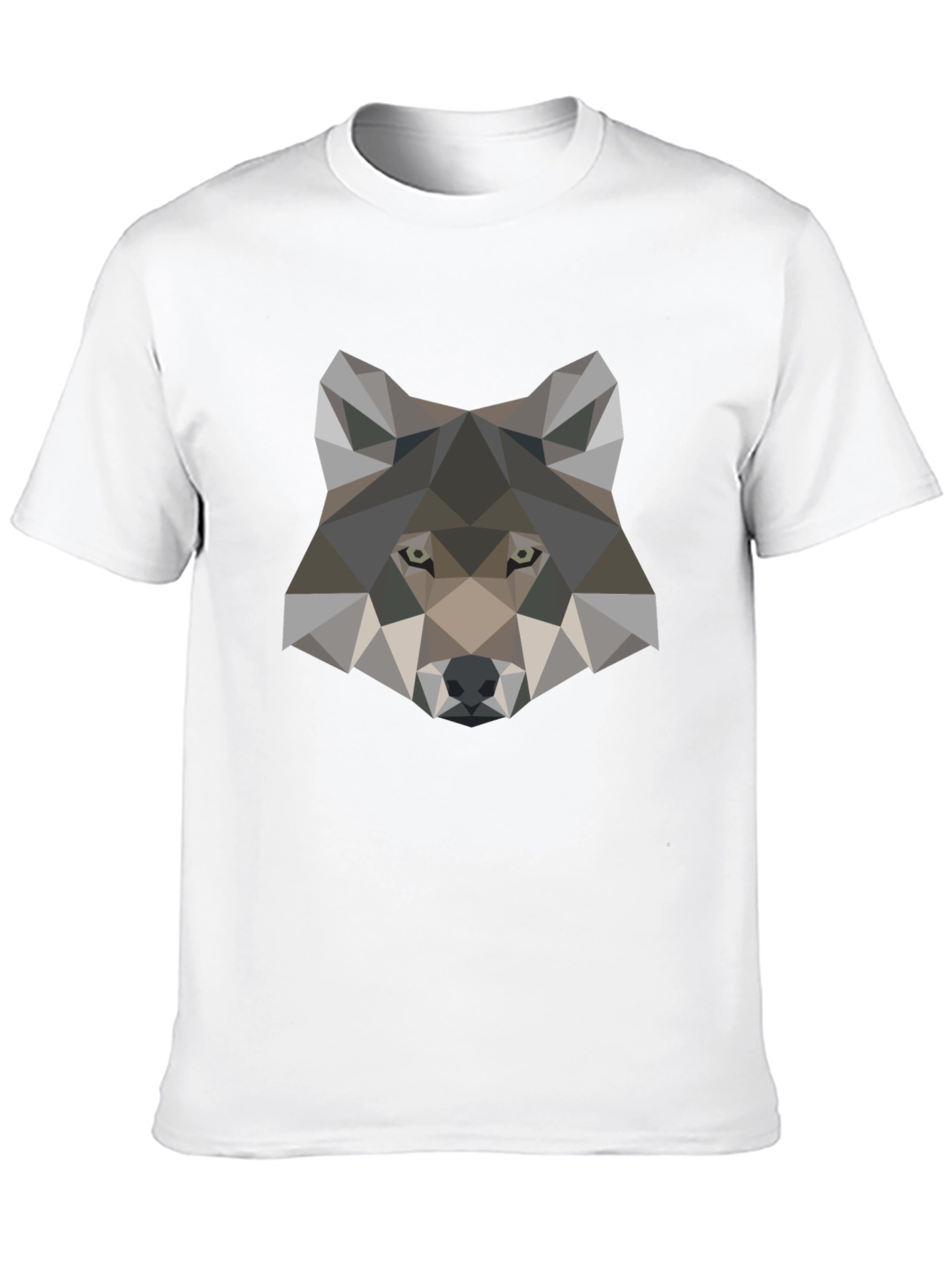Black Geometric Wolf Graphic Tee - Stylish Men's T-Shirt view 10