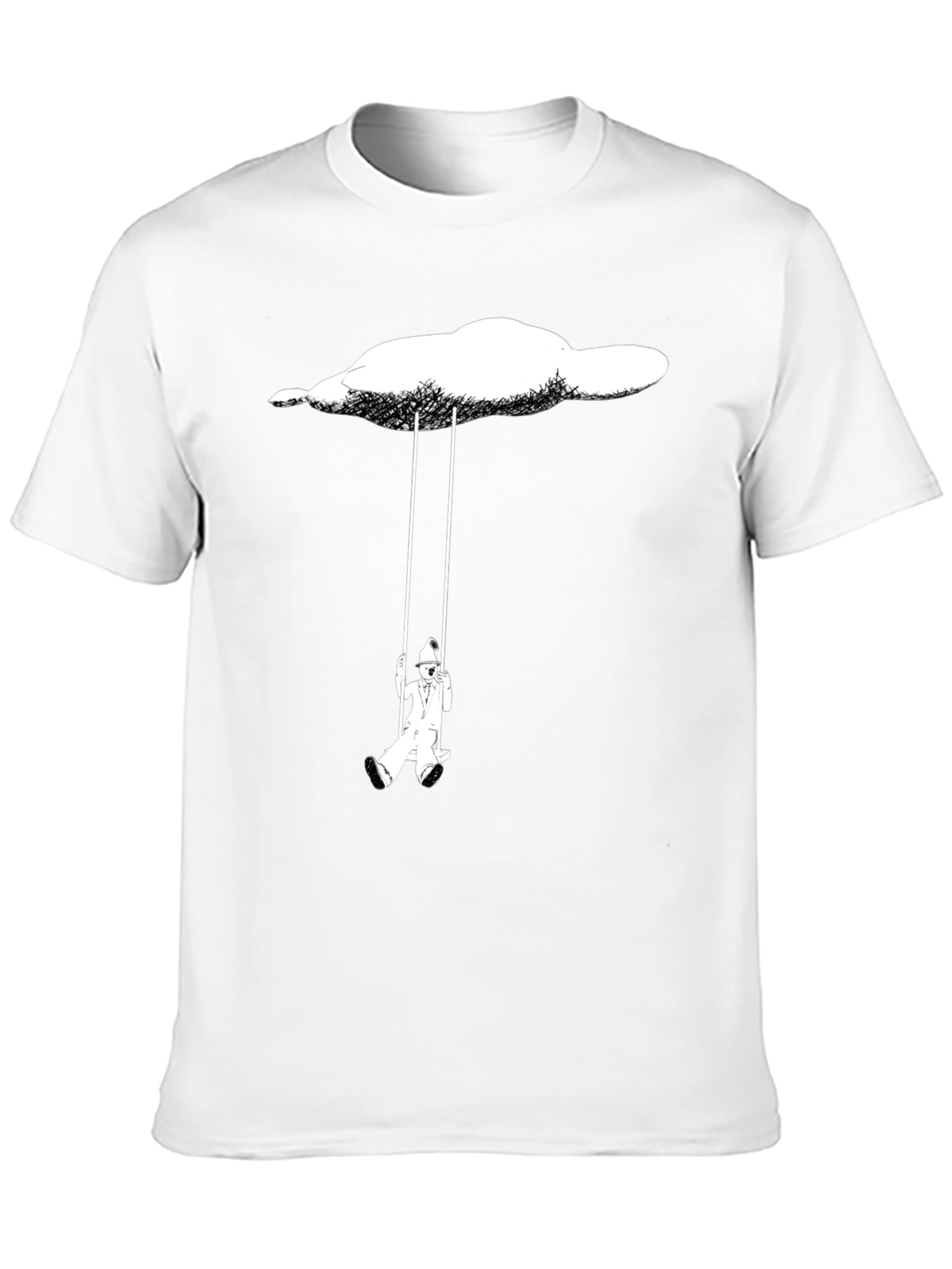 Black Cloud Swing Black T-Shirt view 10