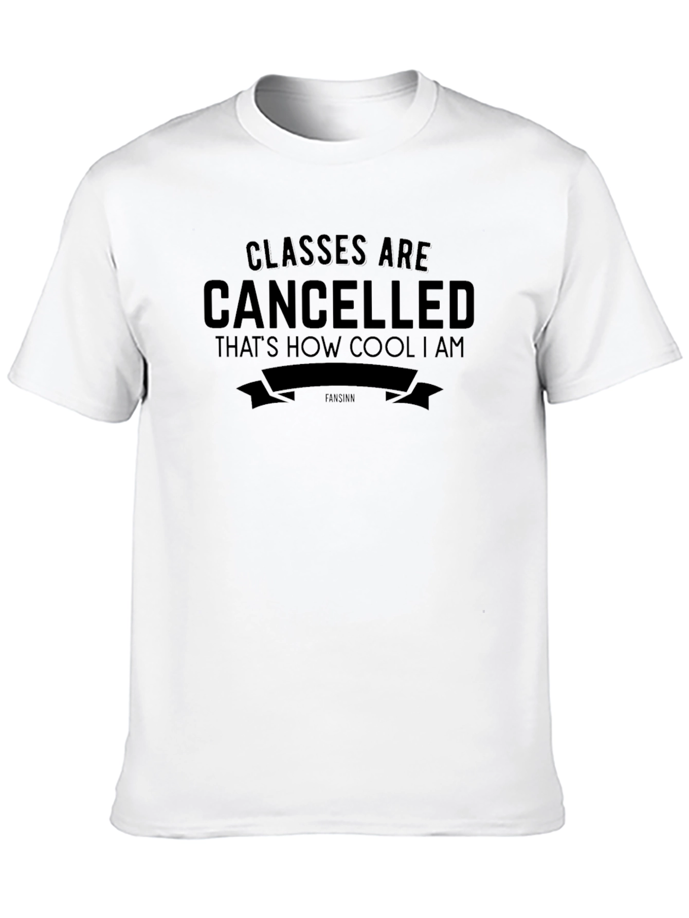 Black Classes Cancelled Cool Graphic Tee view 10