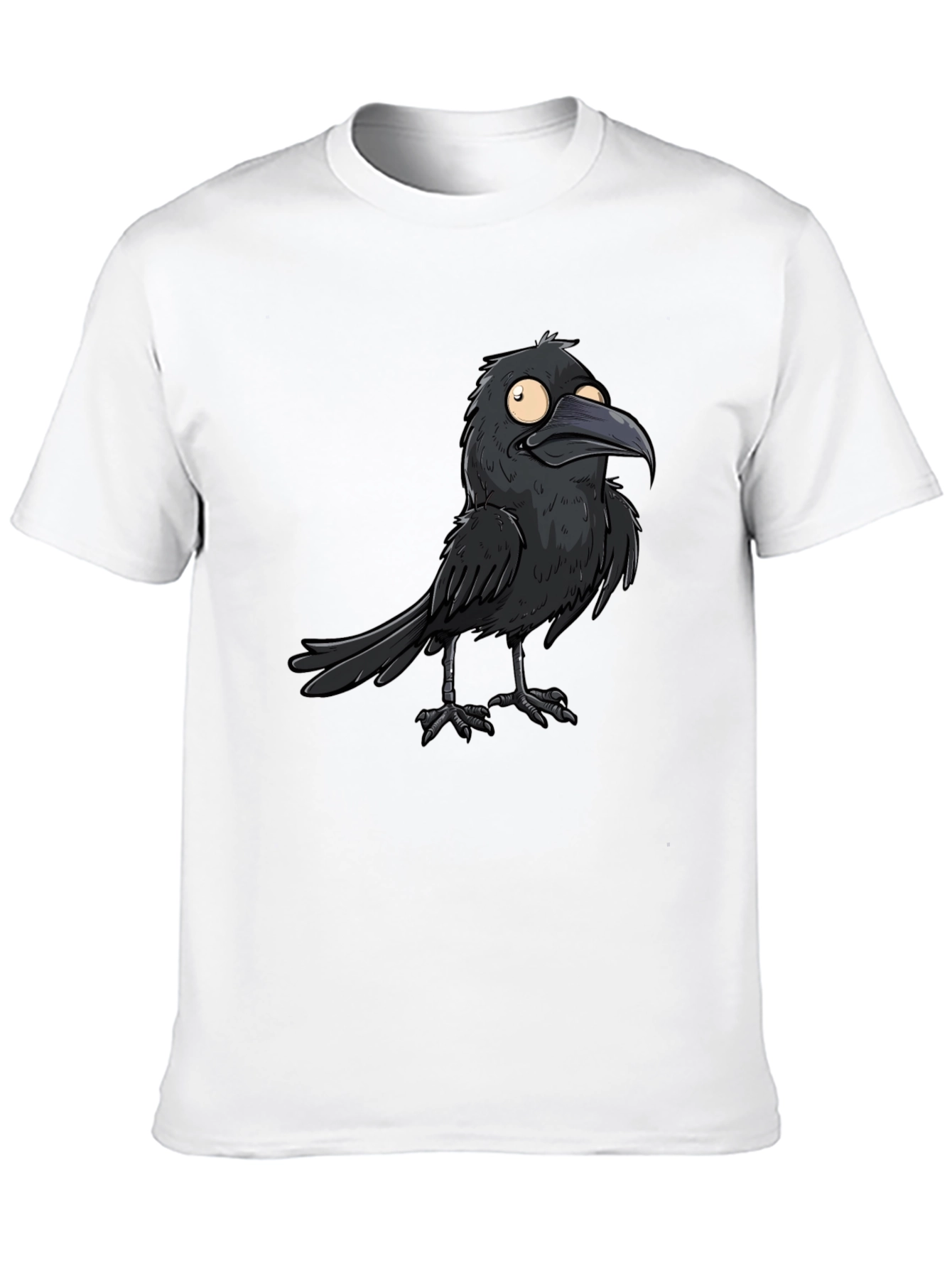 Black Raven Graphic Tee - Cool Bird Design T-Shirt view 10
