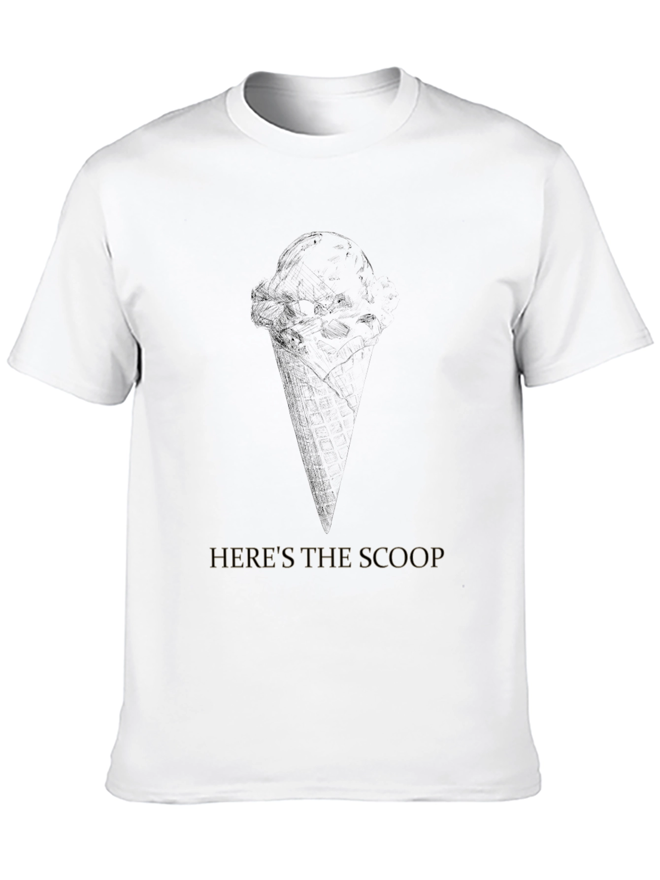 Black Here's the Scoop Black Graphic T-Shirt view 10