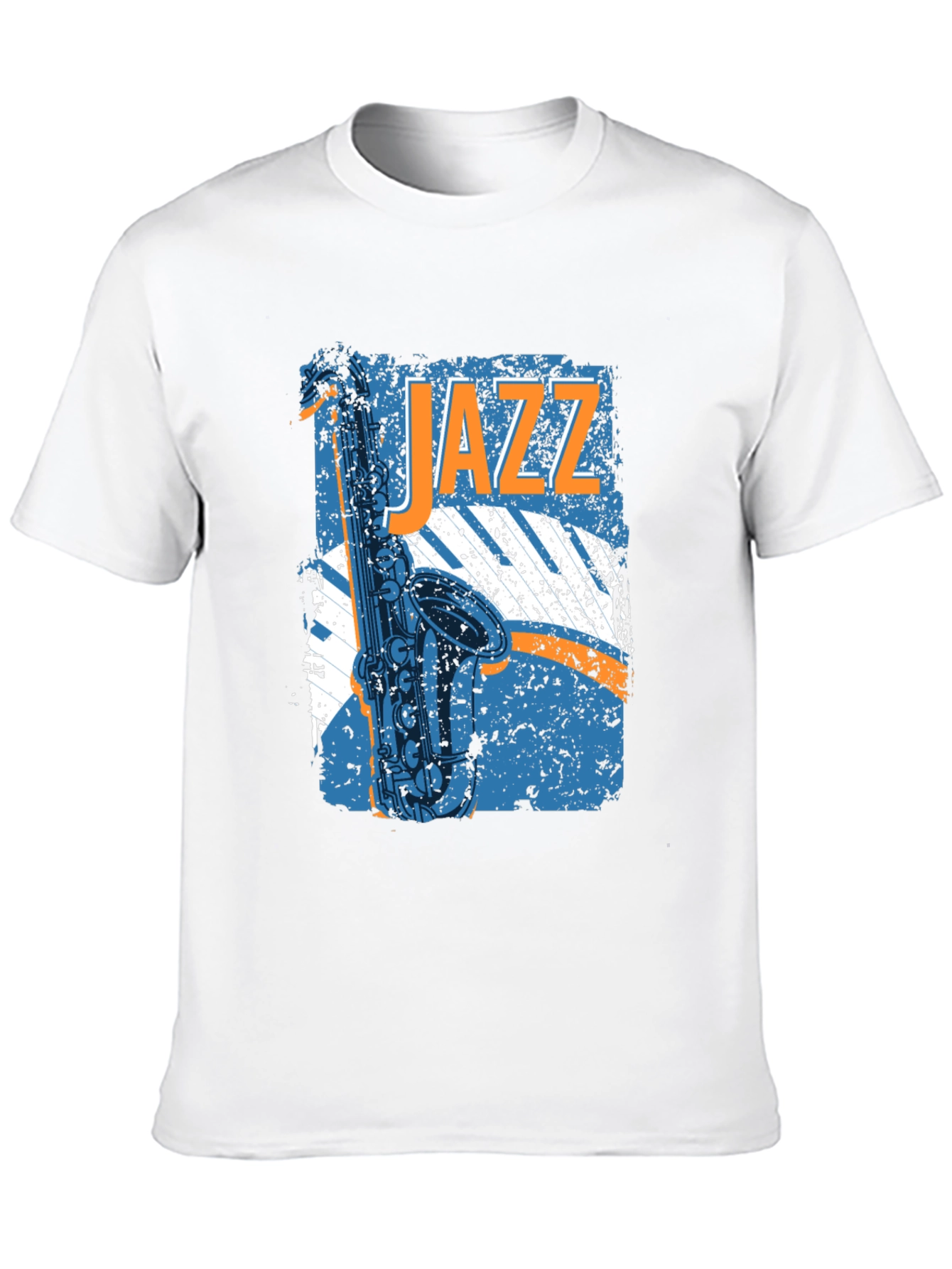 Black Jazz Saxophone Graphic T-Shirt - Music Lover Tee view 10