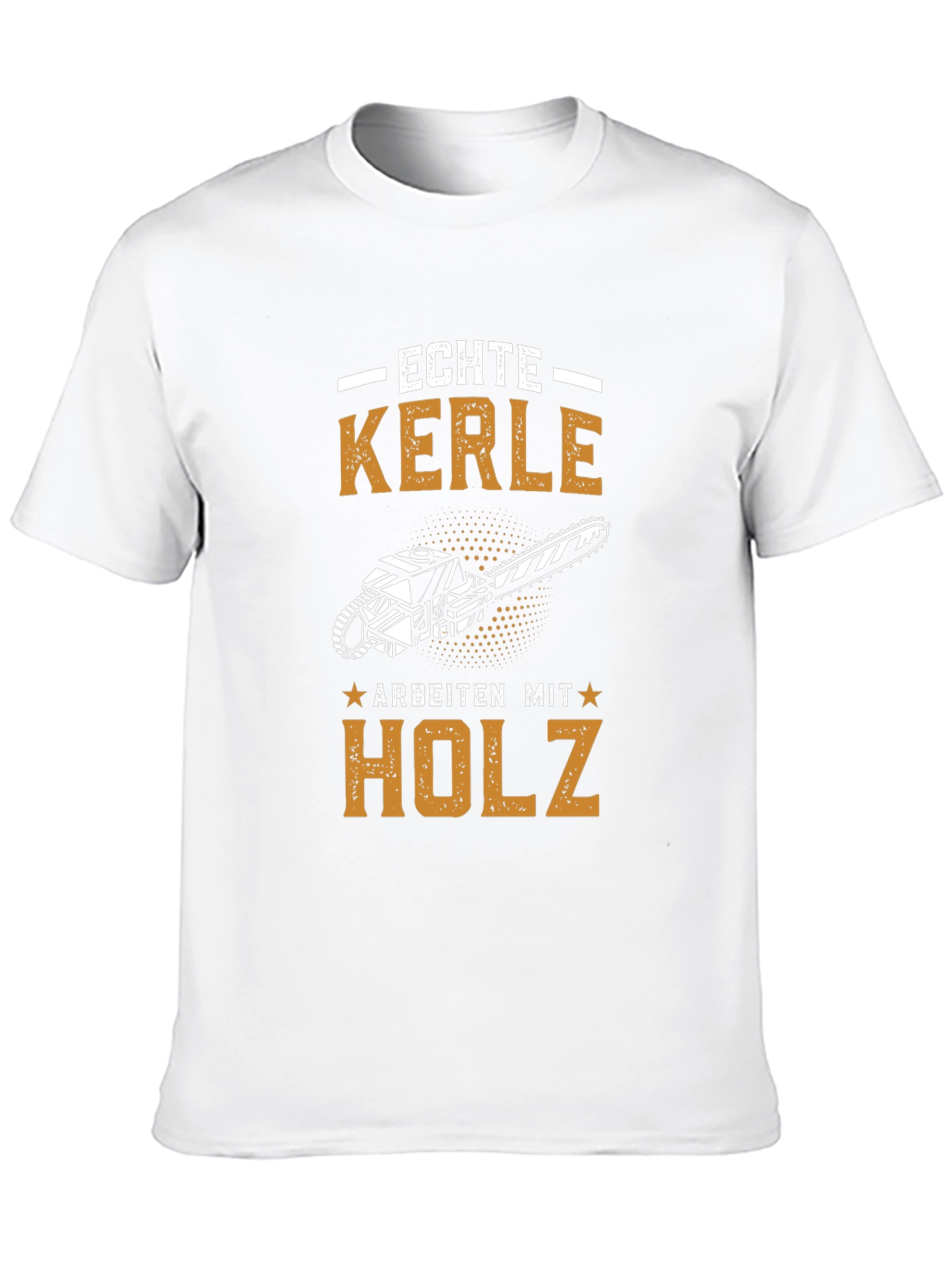 Black Echte Kerle Chainsaw T-Shirt - Lumberjack Tee view 10