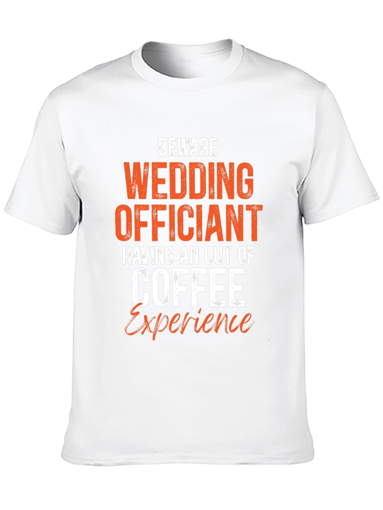 Black Beware Wedding Officiant Coffee T-Shirt view 10