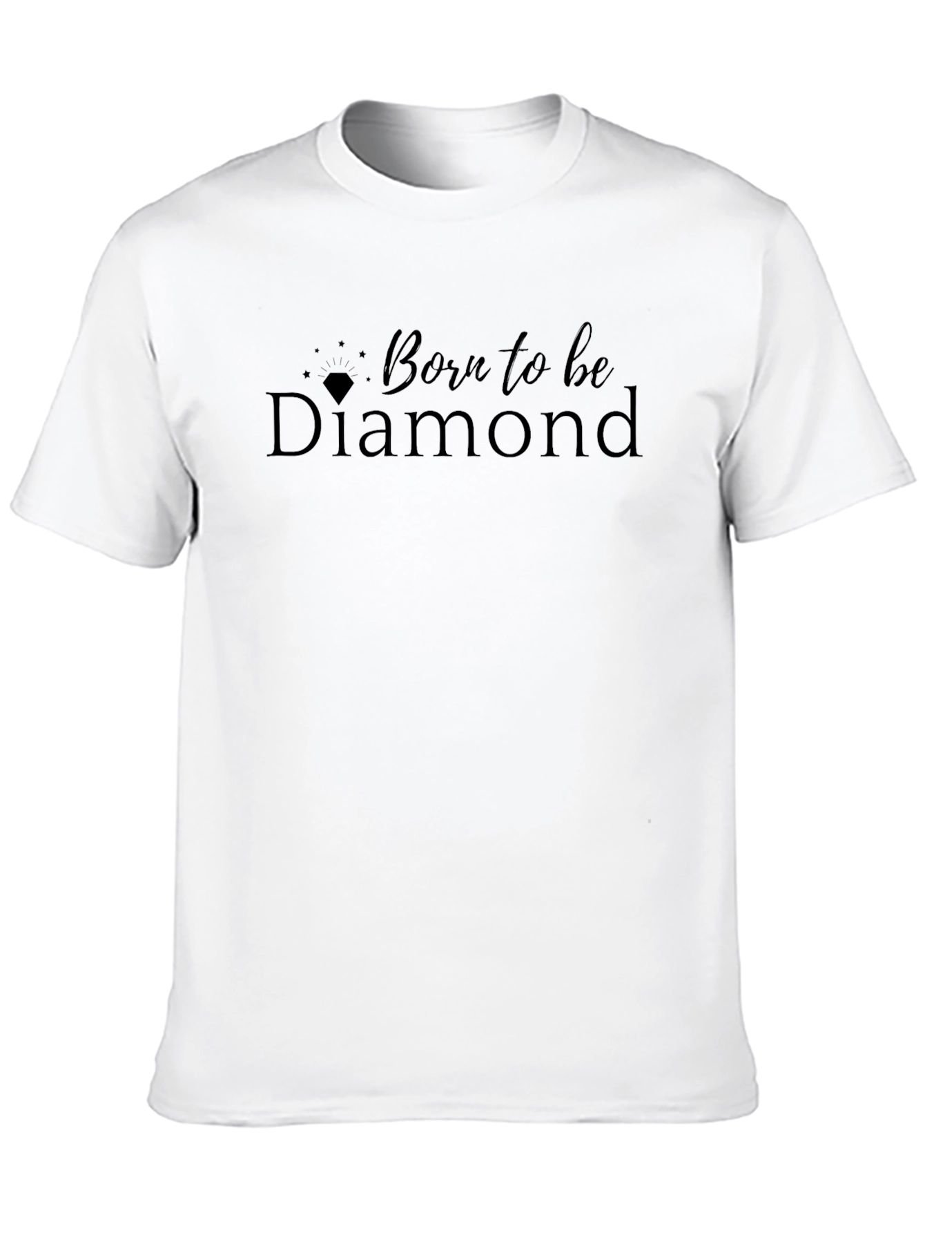 Black Born to be Diamond Black T-Shirt view 10