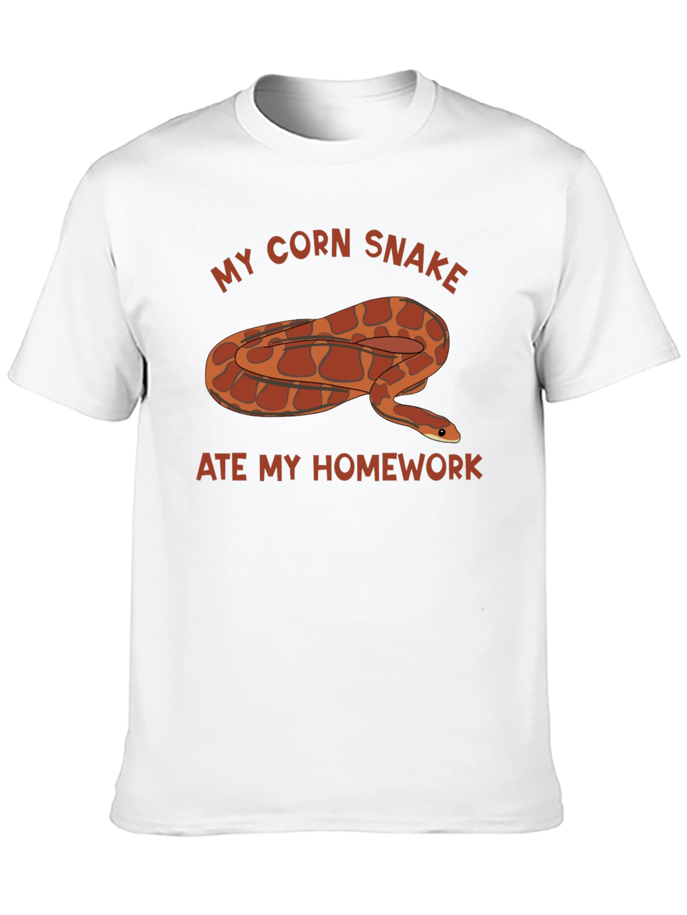 Black My Corn Snake Ate My Homework T-Shirt view 10