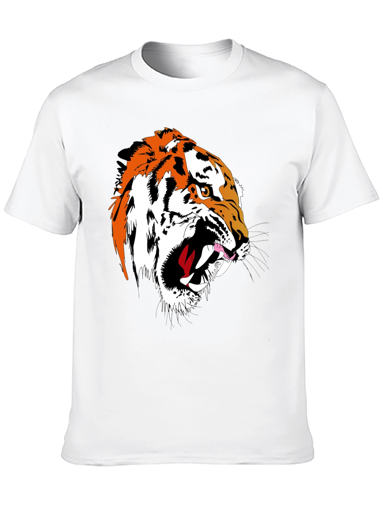 Black Tiger Graphic Tee - Fierce Black T-Shirt view 10