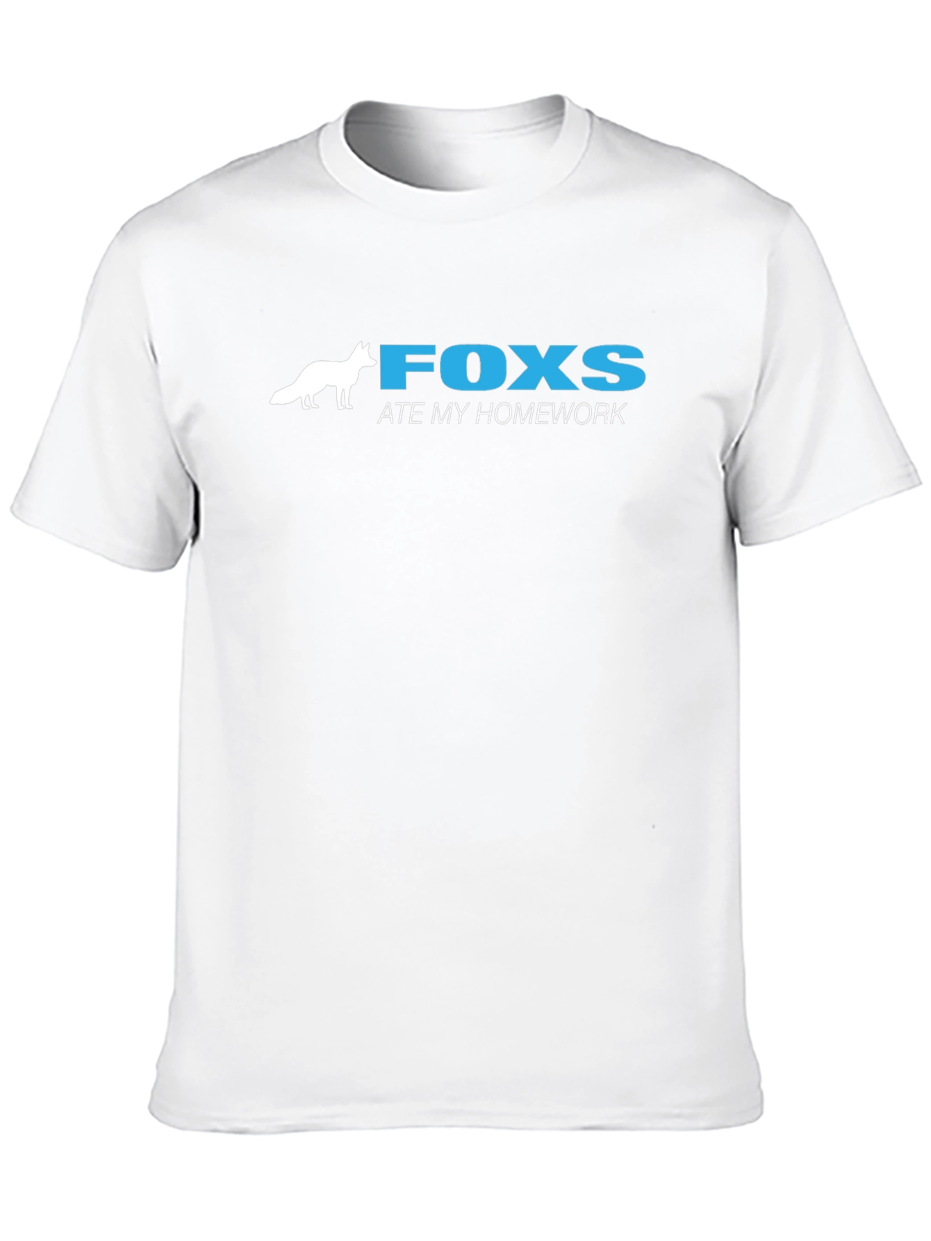 Black Fox Ate My Homework Graphic T-Shirt - Black view 10