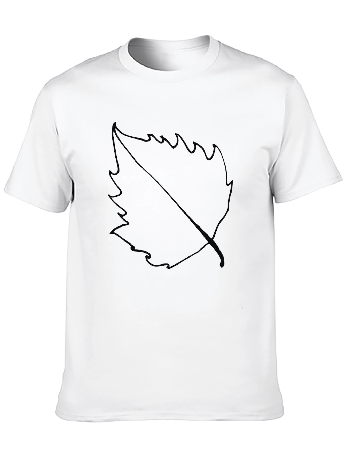 Black Leaf Graphic Black T-Shirt view 10