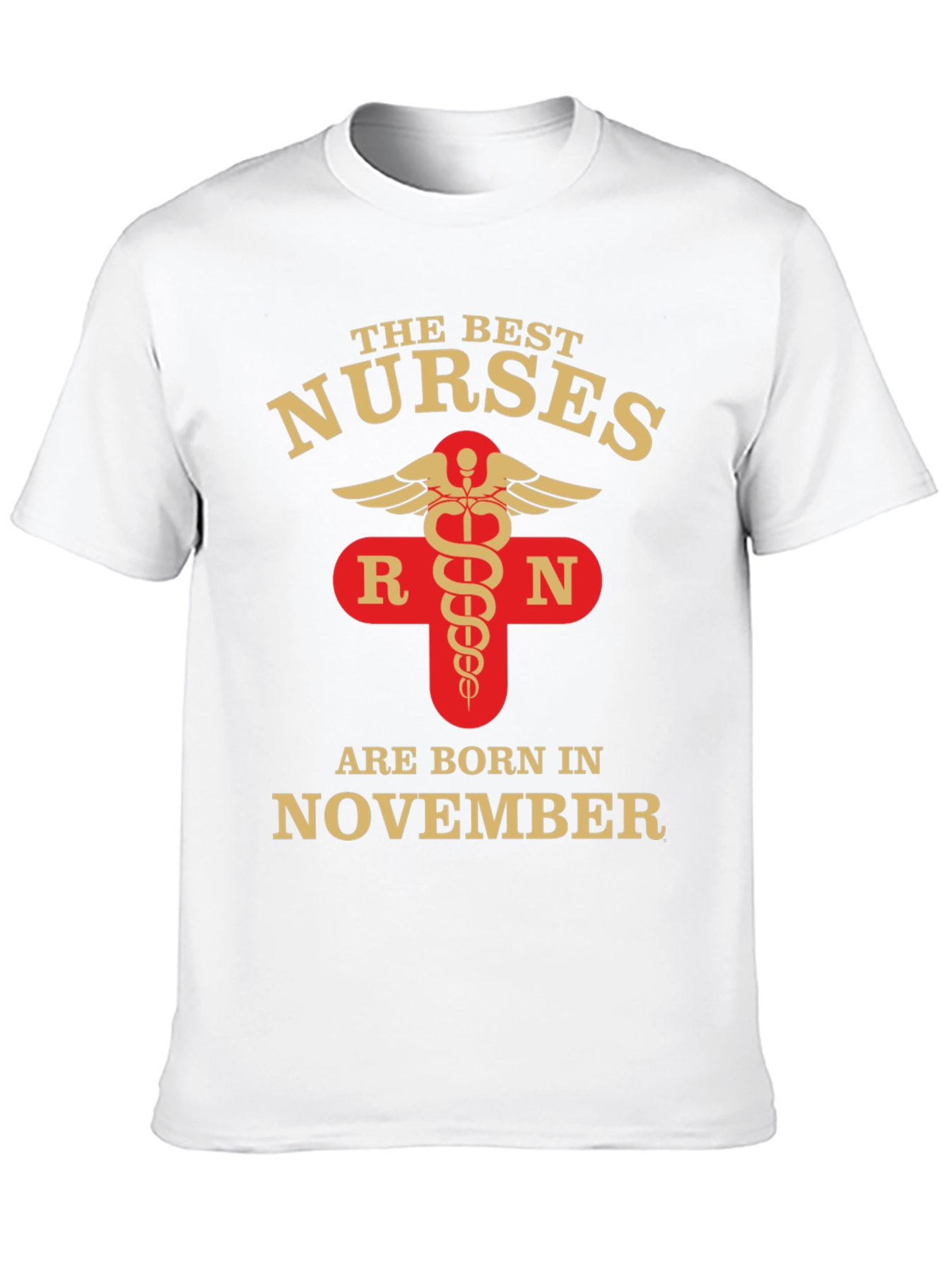 Black Best Nurses are Born in November T-Shirt view 10