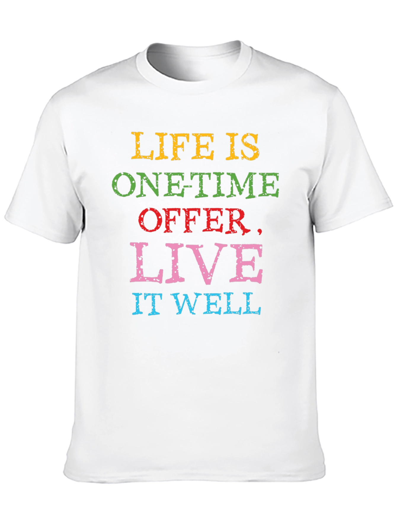 Black Life is One-Time Offer Slogan T-Shirt view 10