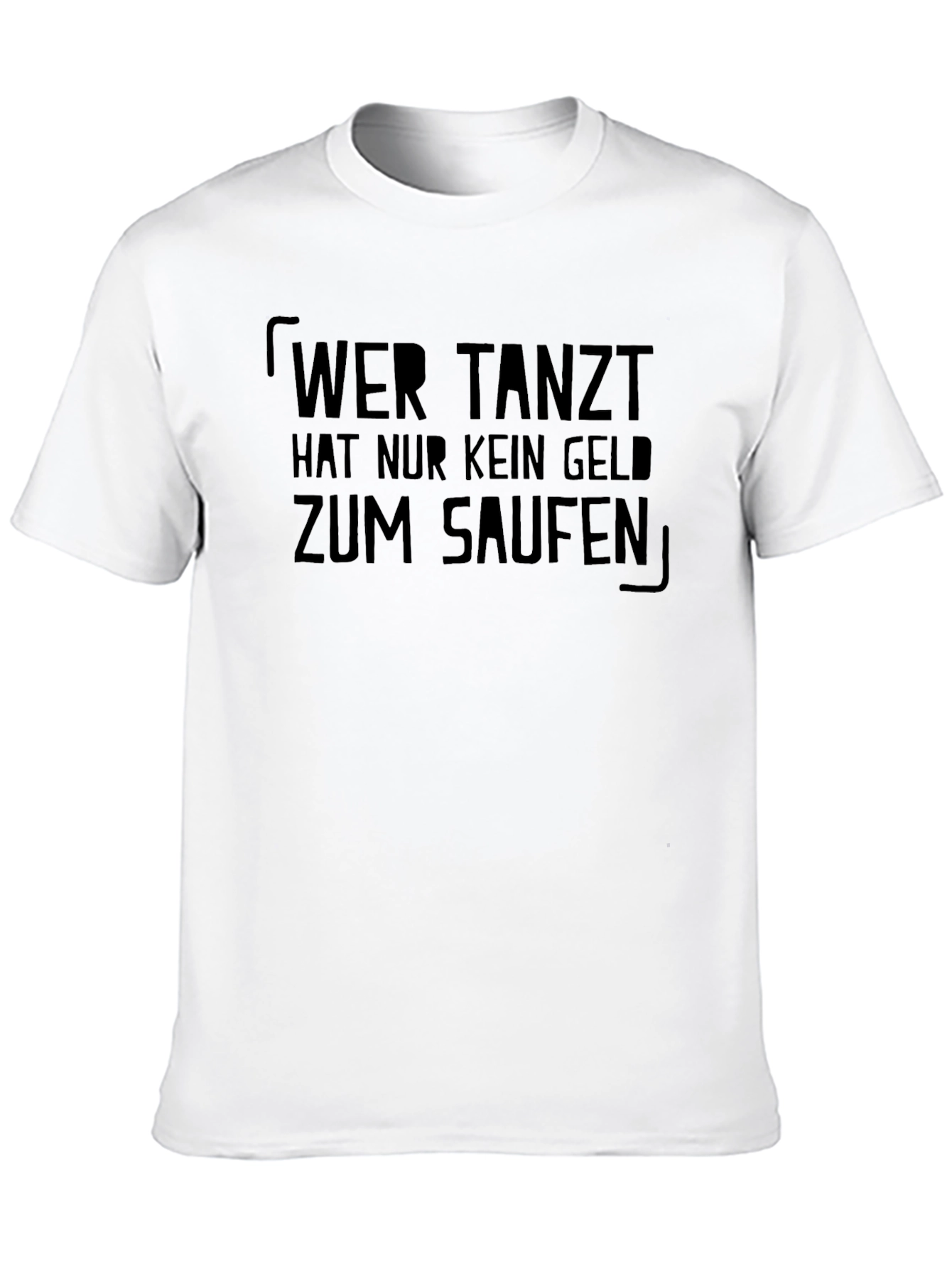 Black Wer Tanzt Men's Black Graphic T-Shirt view 10