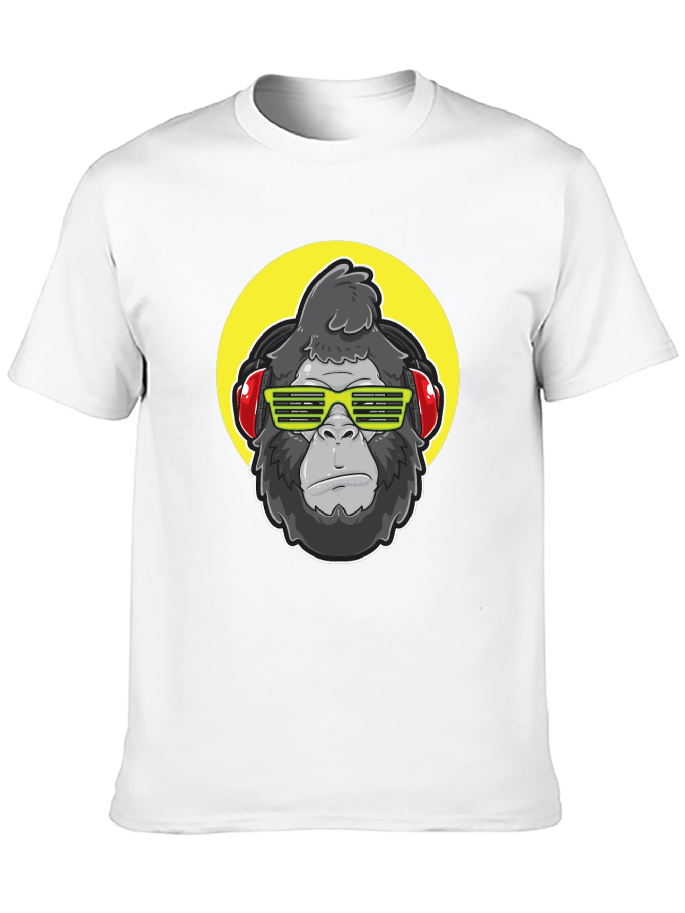 Black Cool Gorilla Graphic Tee - Music Lover Style view 10