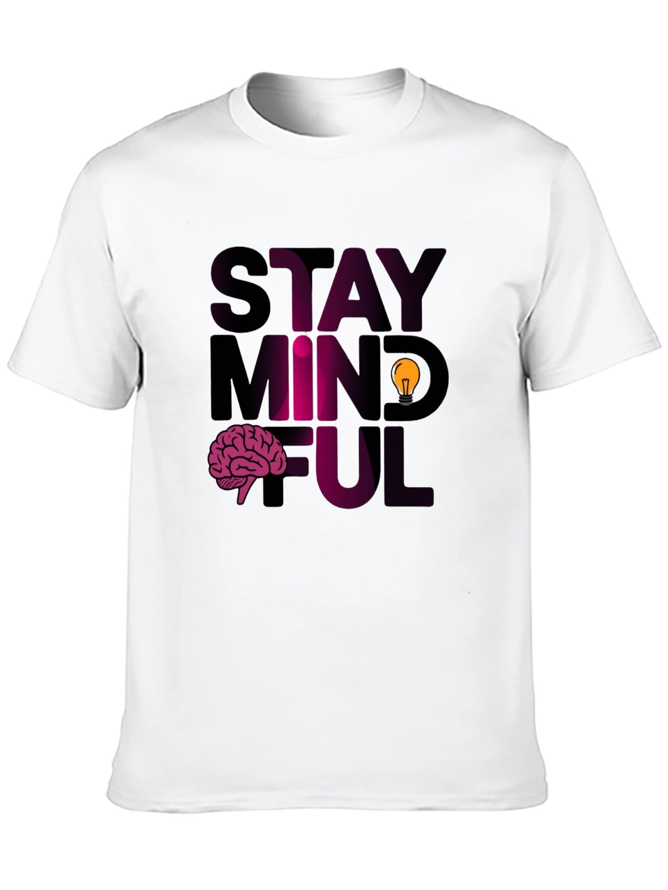 Black Stay Mindful Graphic Tee view 10