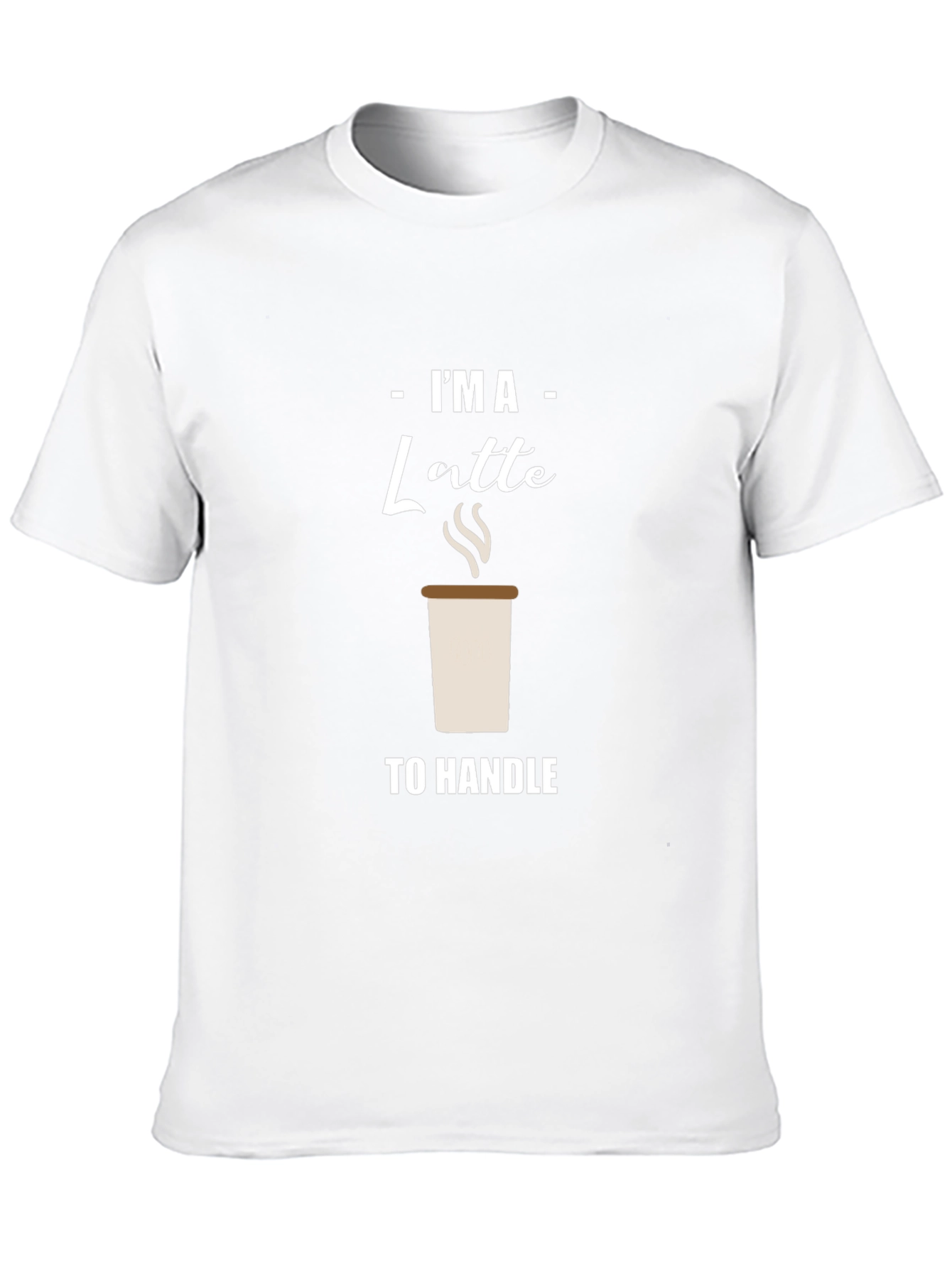Black I'm A Latte to Handle Graphic T-Shirt view 10